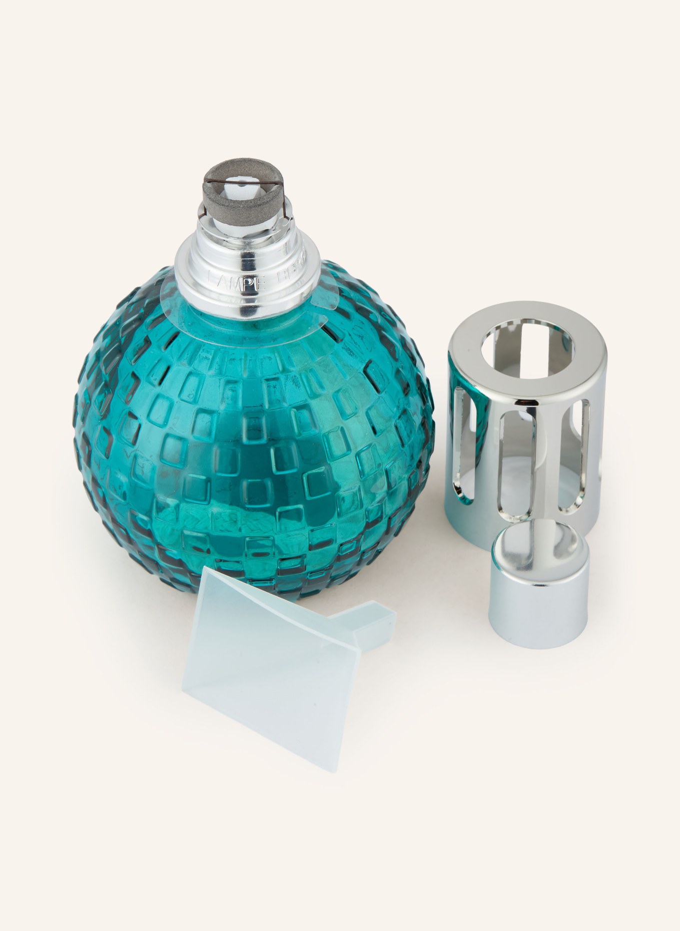 MAISON BERGER PARIS Sada DISCO VERTE: Aromalampa a náplň: PETROLEJOVÁ / STŘÍBRNÁ