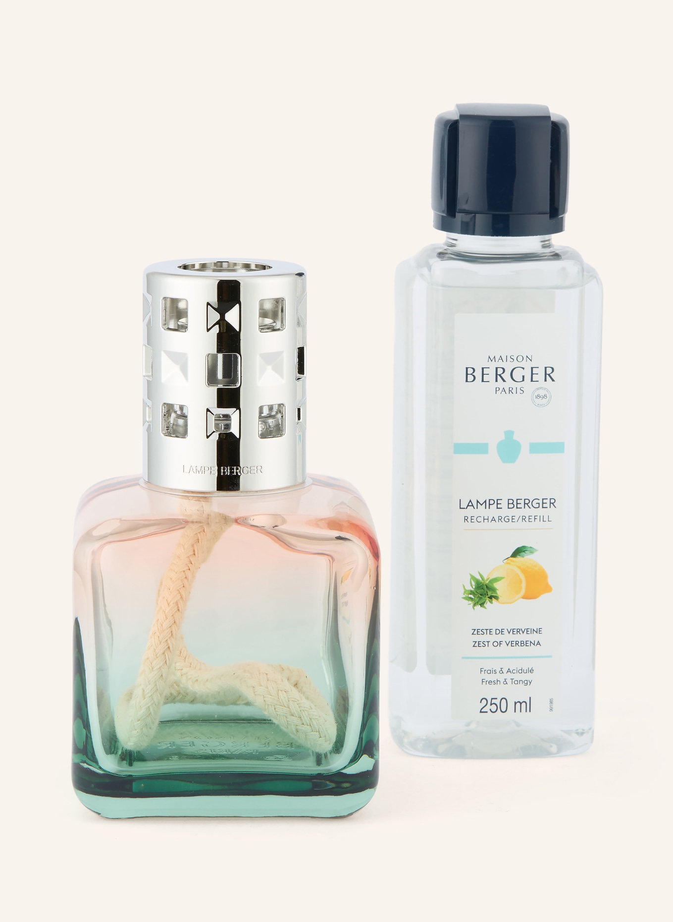 MAISON BERGER PARIS Sada GLACON: vonná lampa a náplň: BÍLÁ / STŘÍBRNÁ / ZELENÁ