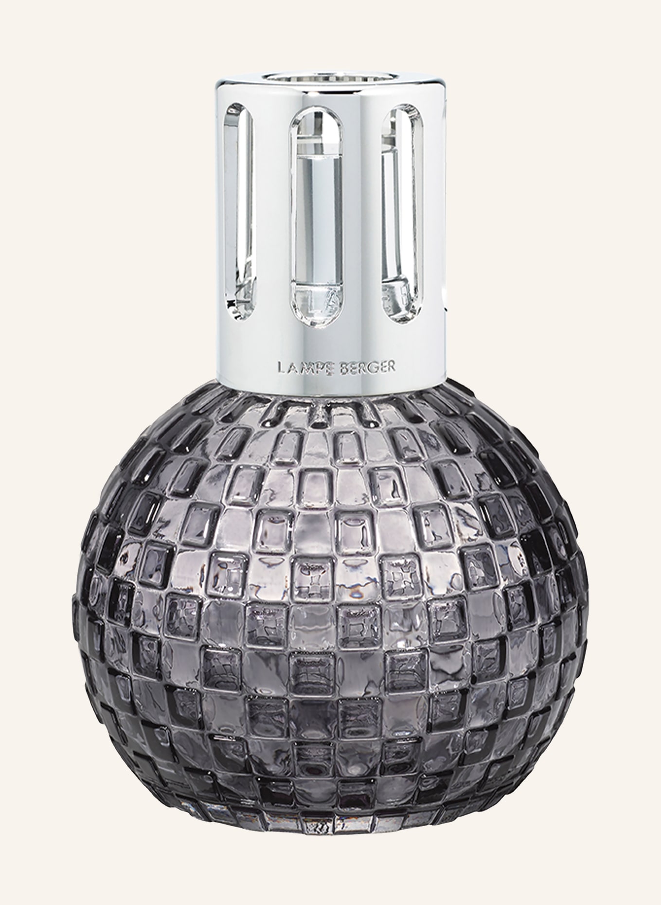 MAISON BERGER PARIS DISCO GRISE Set: Aroma lamp and refill: LIGHT GRAY / SILVER / WHITE