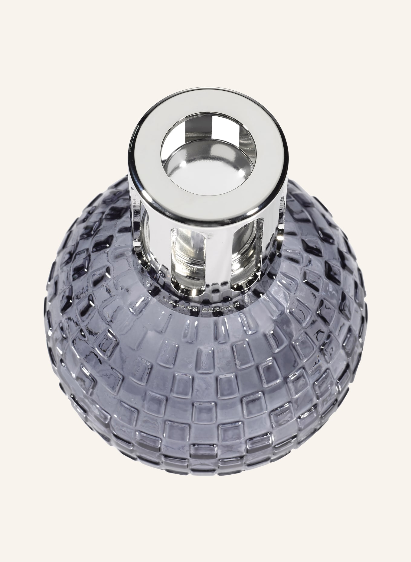 MAISON BERGER PARIS DISCO GRISE Set: Aroma lamp and refill: LIGHT GRAY / SILVER / WHITE