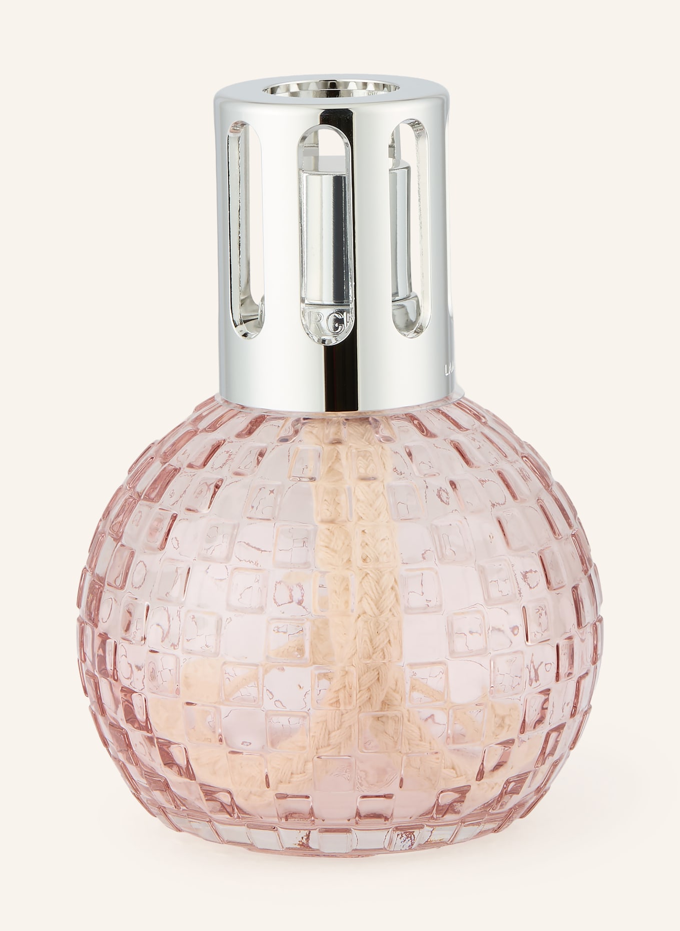 MAISON BERGER PARIS Set DISCO ROSE: Duflampe und Nachfüller: HELLROSA / SILBER