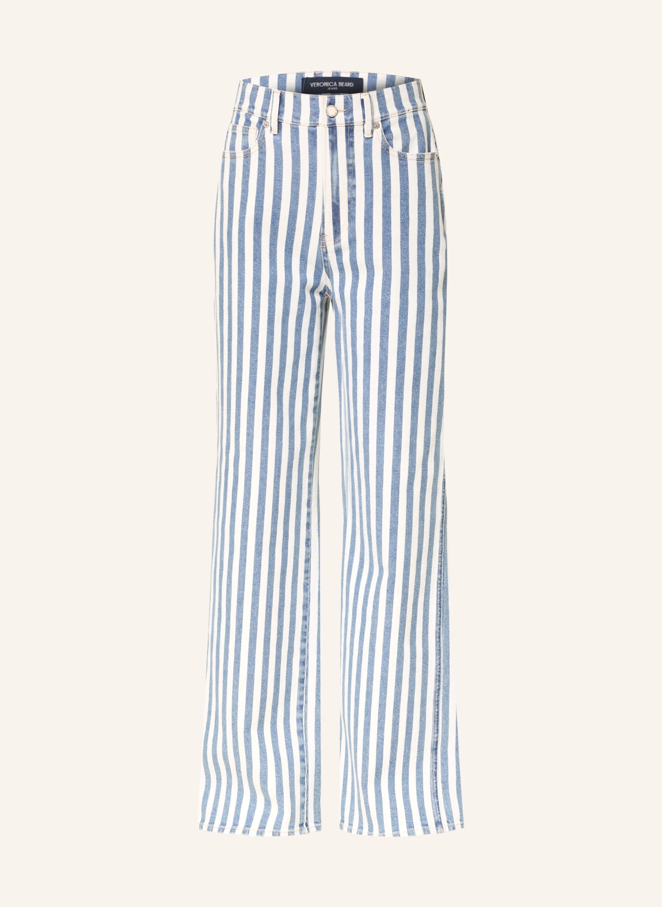 Veronica Beard Wide Leg Jeans TAYLOR: M0276 SALTWATER STRIPE