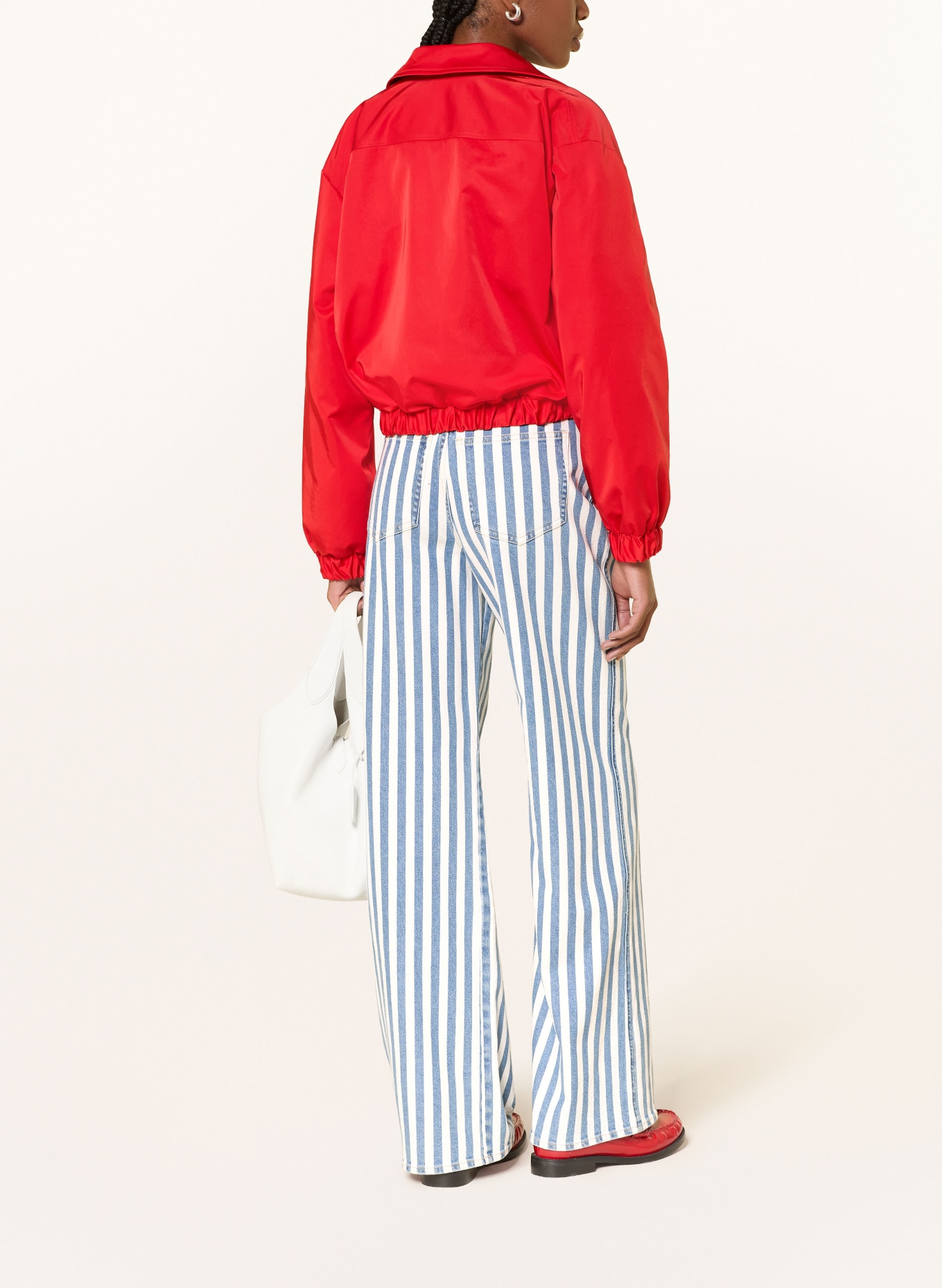 Veronica Beard Wide Leg Jeans TAYLOR: M0276 SALTWATER STRIPE