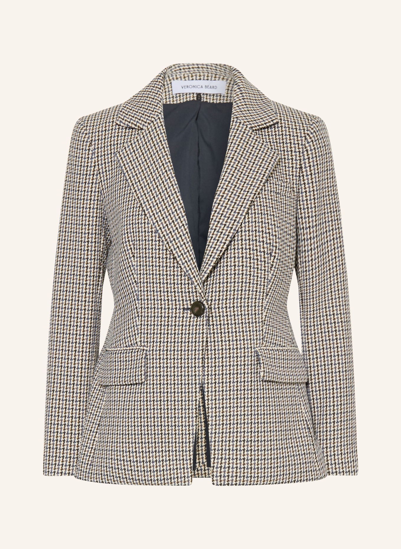 Veronica Beard Blazer HEALY: BEIGE / MARRON / BLEU FONCÉ