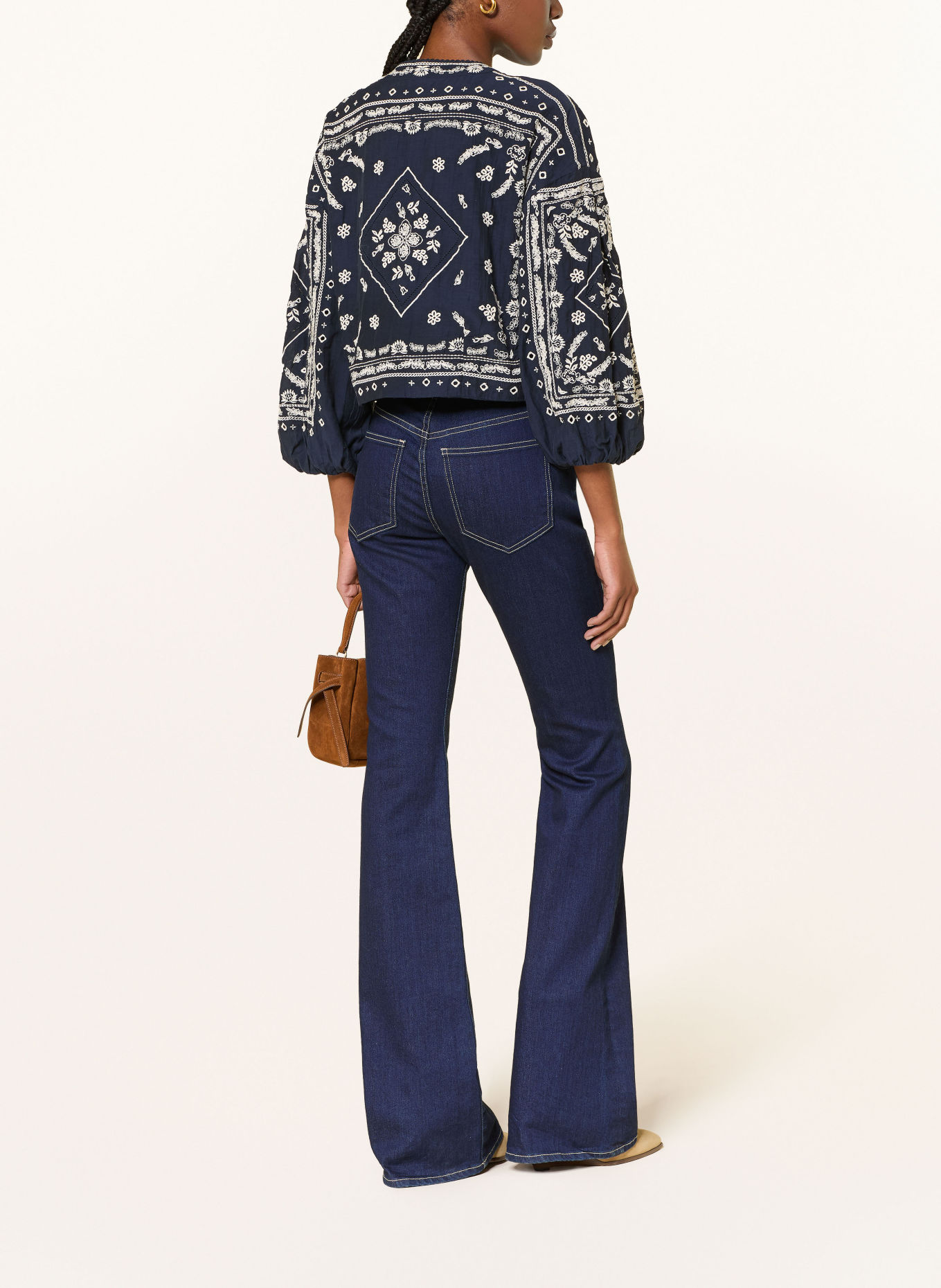 Veronica Beard Flared Jeans BEVERLY: B0217 INDIGO RINSE