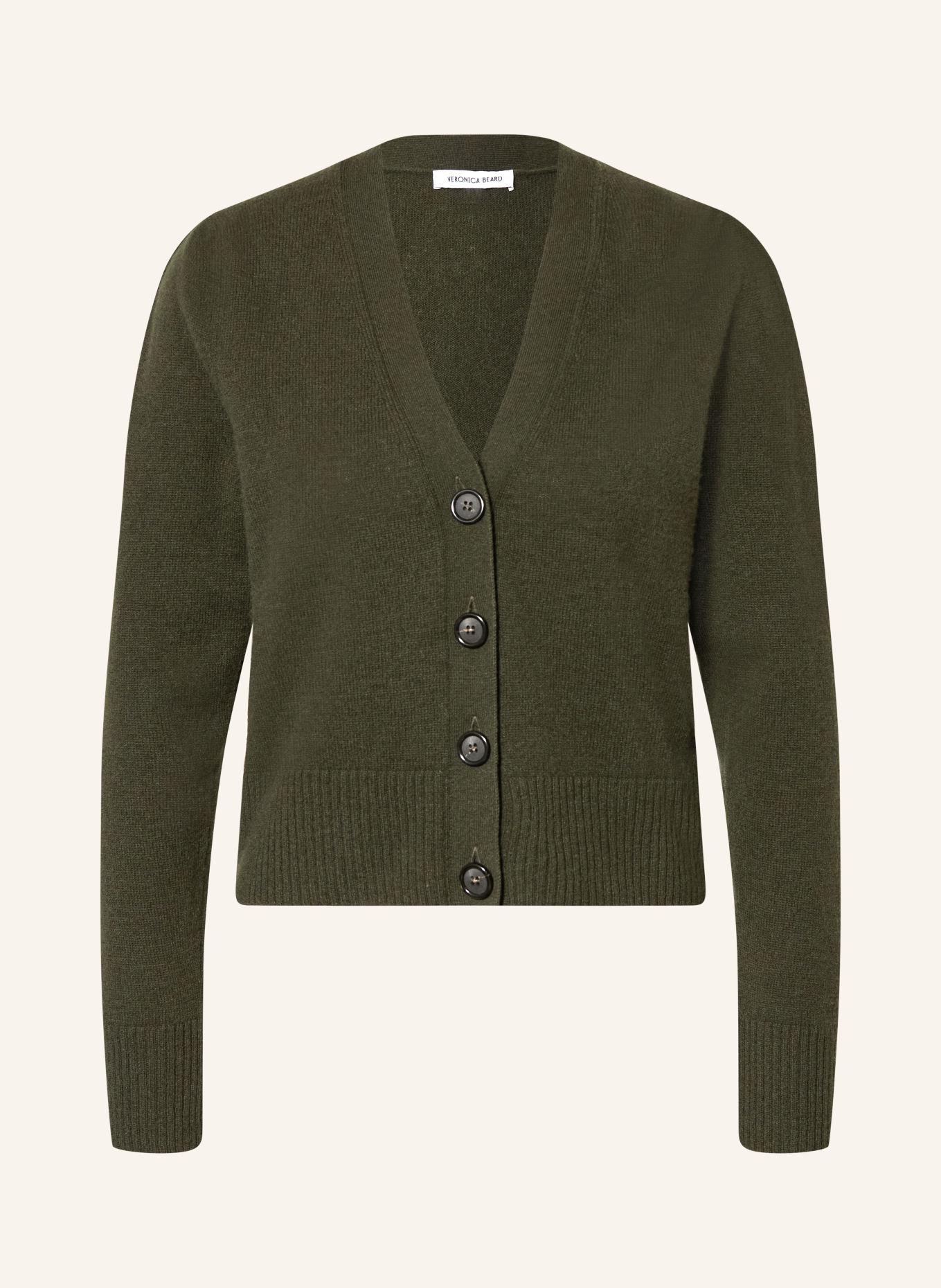 Veronica Beard Cardigan SOLENE en cachemire: GROEN