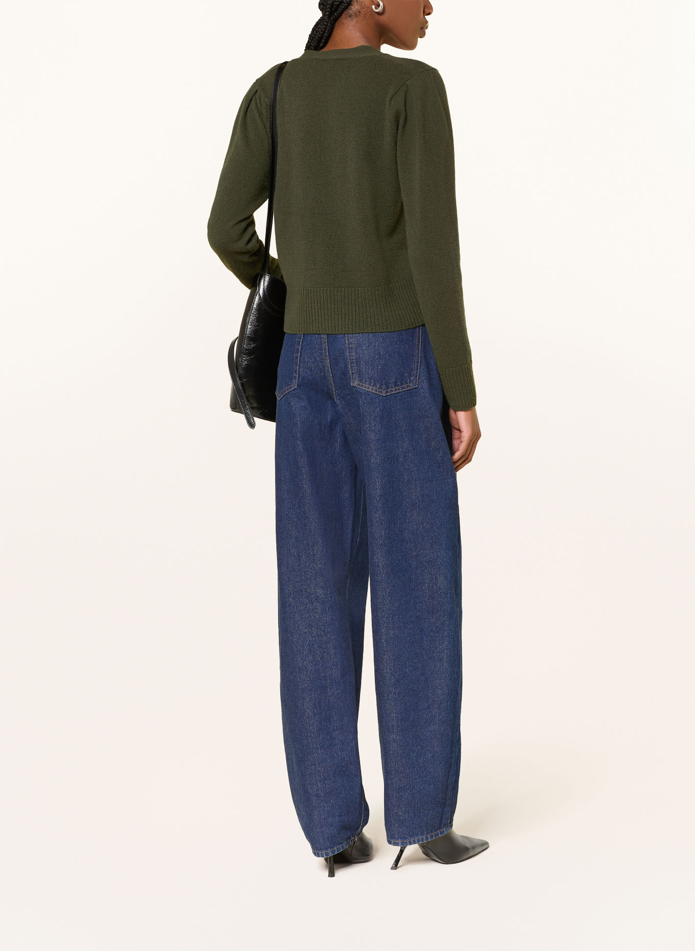 Veronica Beard Cardigan SOLENE en cachemire: GROEN