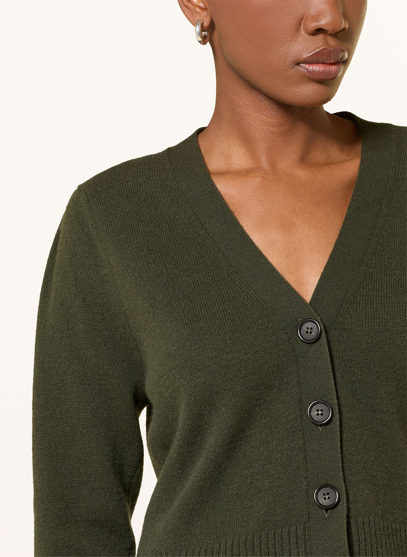 Veronica Beard Cardigan SOLENE en cachemire: GROEN