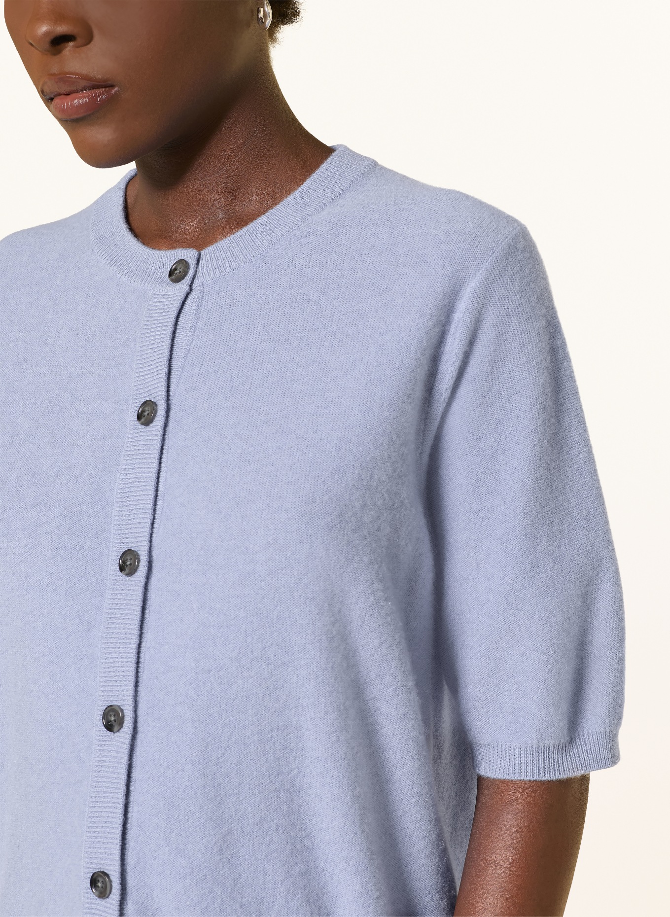 lilienfels Strickjacke mit Cashmere: HELLBLAU