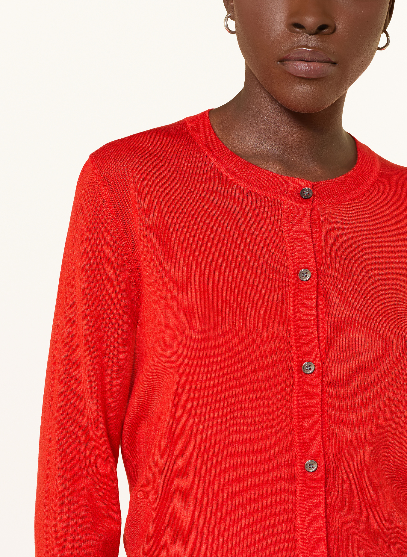 lilienfels Strickjacke mit Merinowolle: ROT