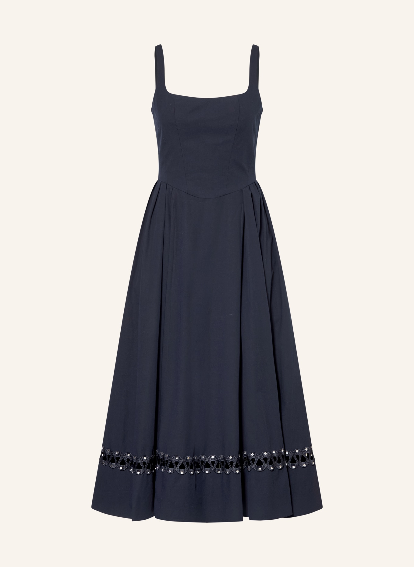 maje Kleid mit Schmucksteinen: DUNKELBLAU