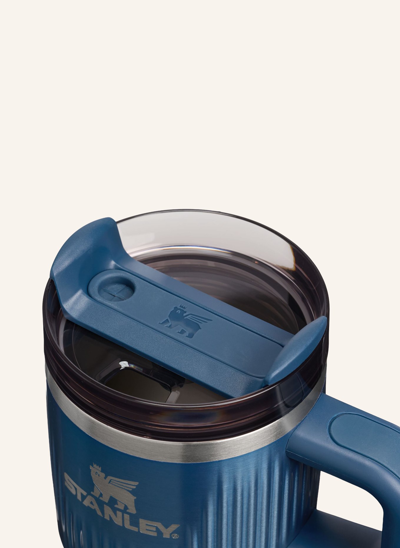 STANLEY Mug isotherme THE QUENCHER H2.O FLOWSTATE™: BLEU GRIS / ARGENT