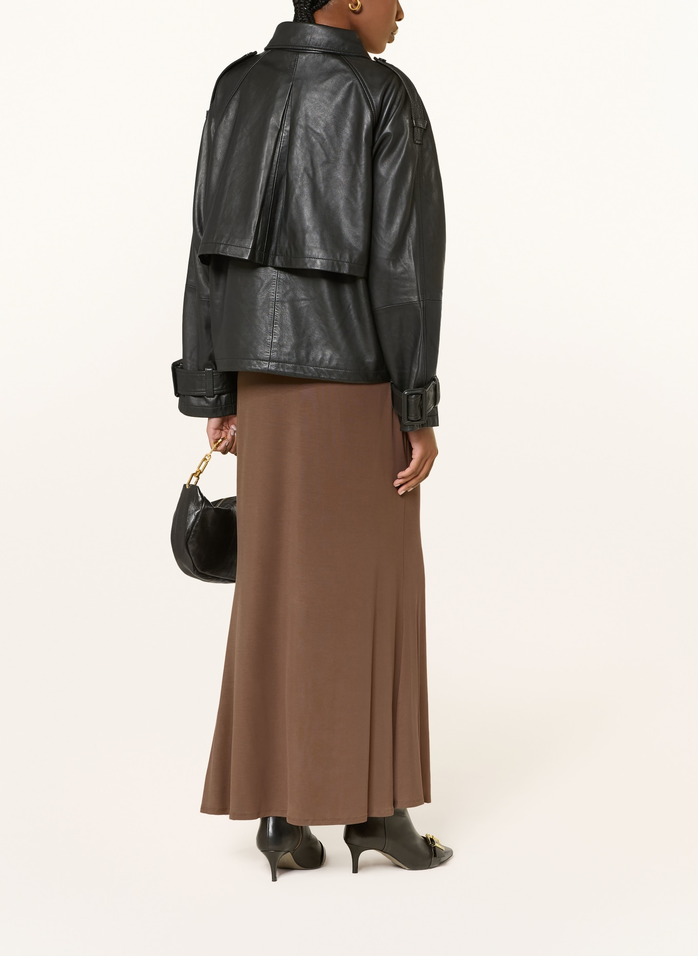 ALLSAINTS REYA Leather Jacket: BLACK