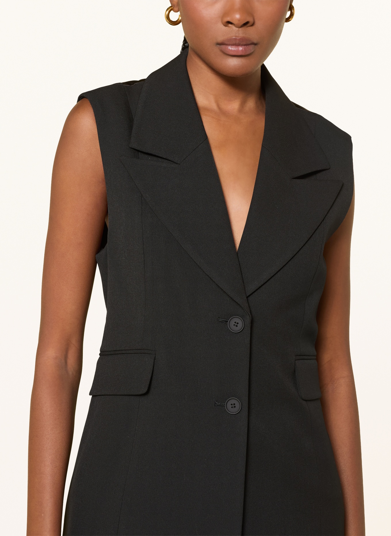 ALLSAINTS Kamizelka typu blazer ASTRA z mieszanki materiałów: CZARNY