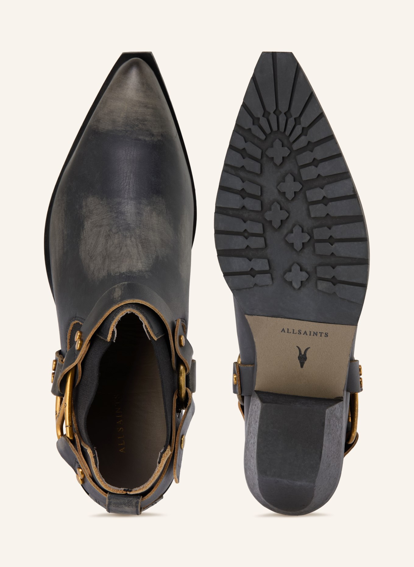 ALLSAINTS Cowboy Boots MAISY: SCHWARZ