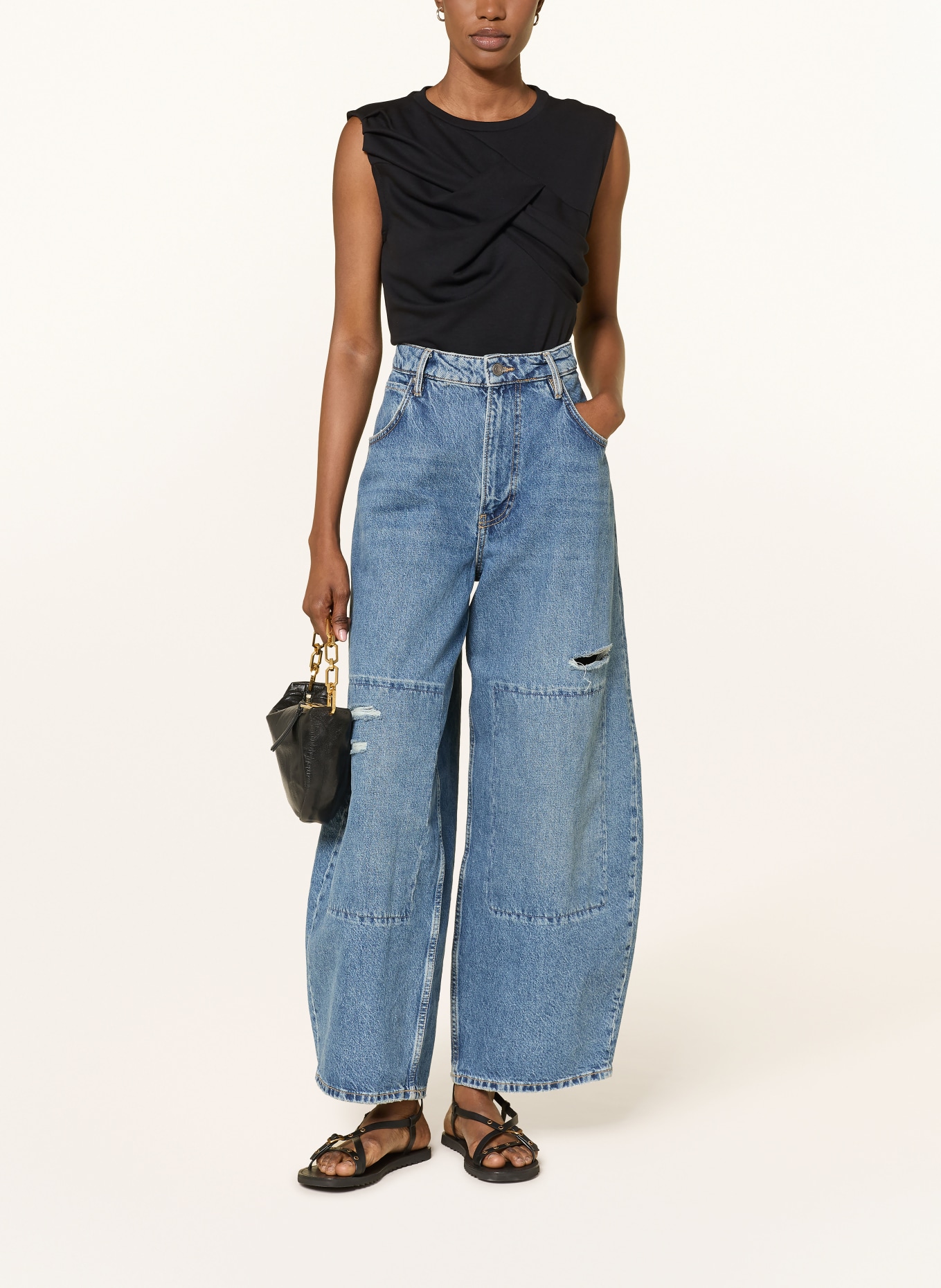 ALLSAINTS Top NELLA: SCHWARZ