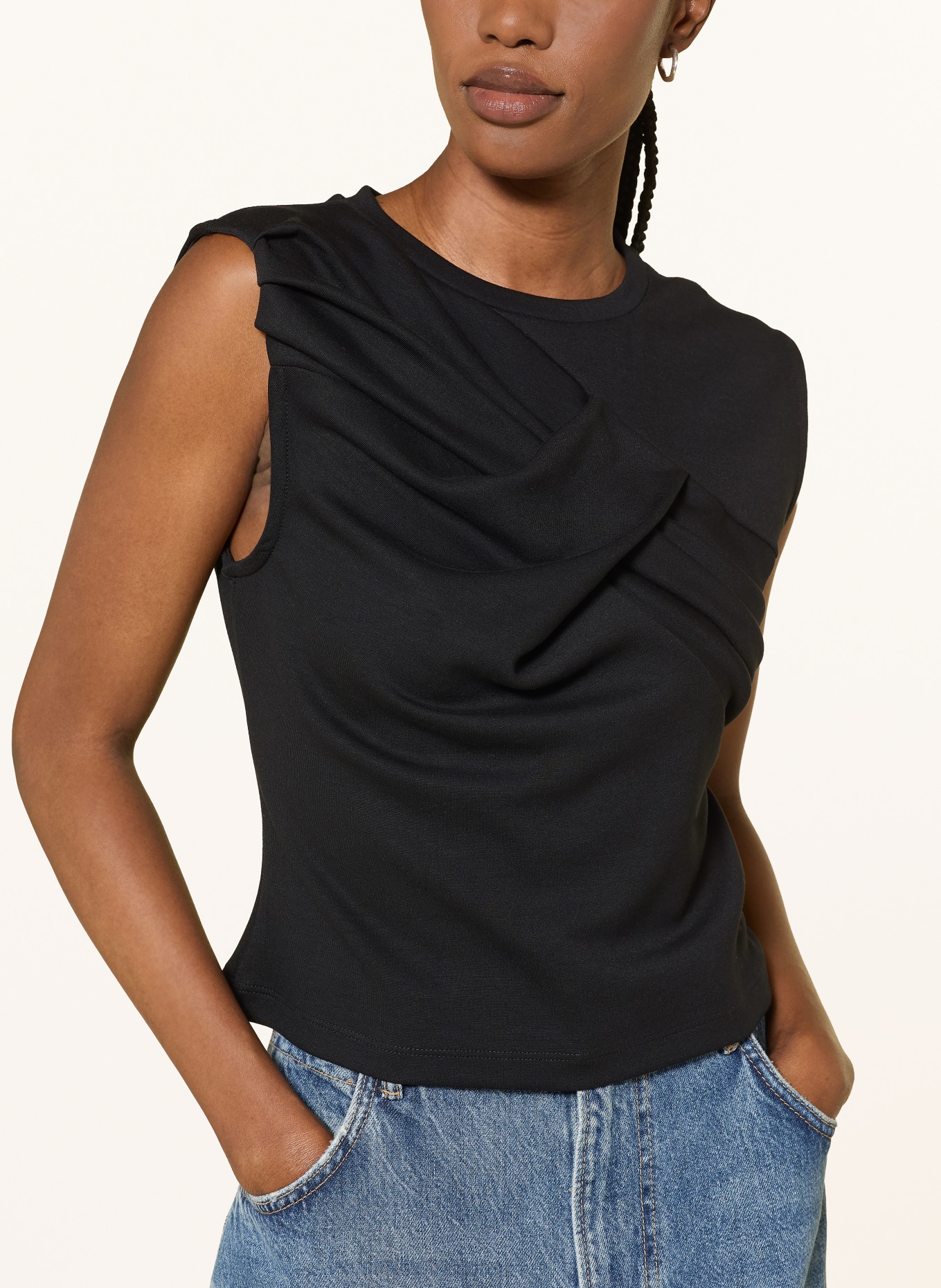 ALLSAINTS Top NELLA: SCHWARZ
