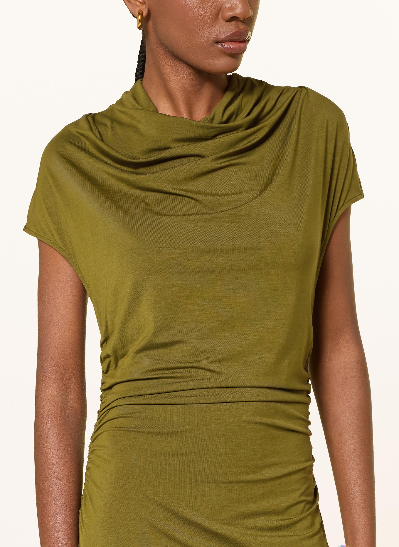 ALLSAINTS Robe en jersey SELENA: OLIVE