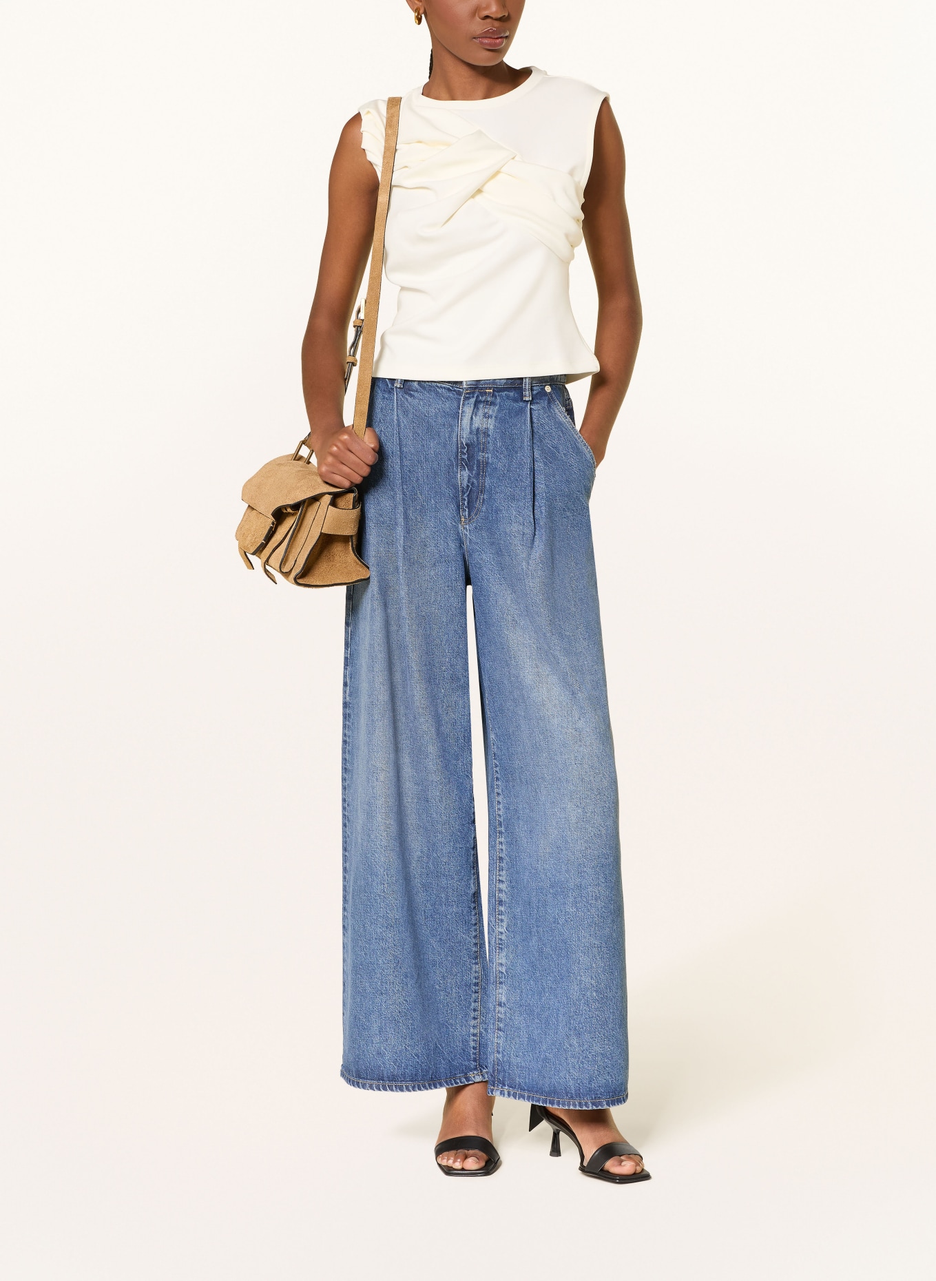 ALLSAINTS Wide Leg Jeans HAZE: 2846 Mid Indigo