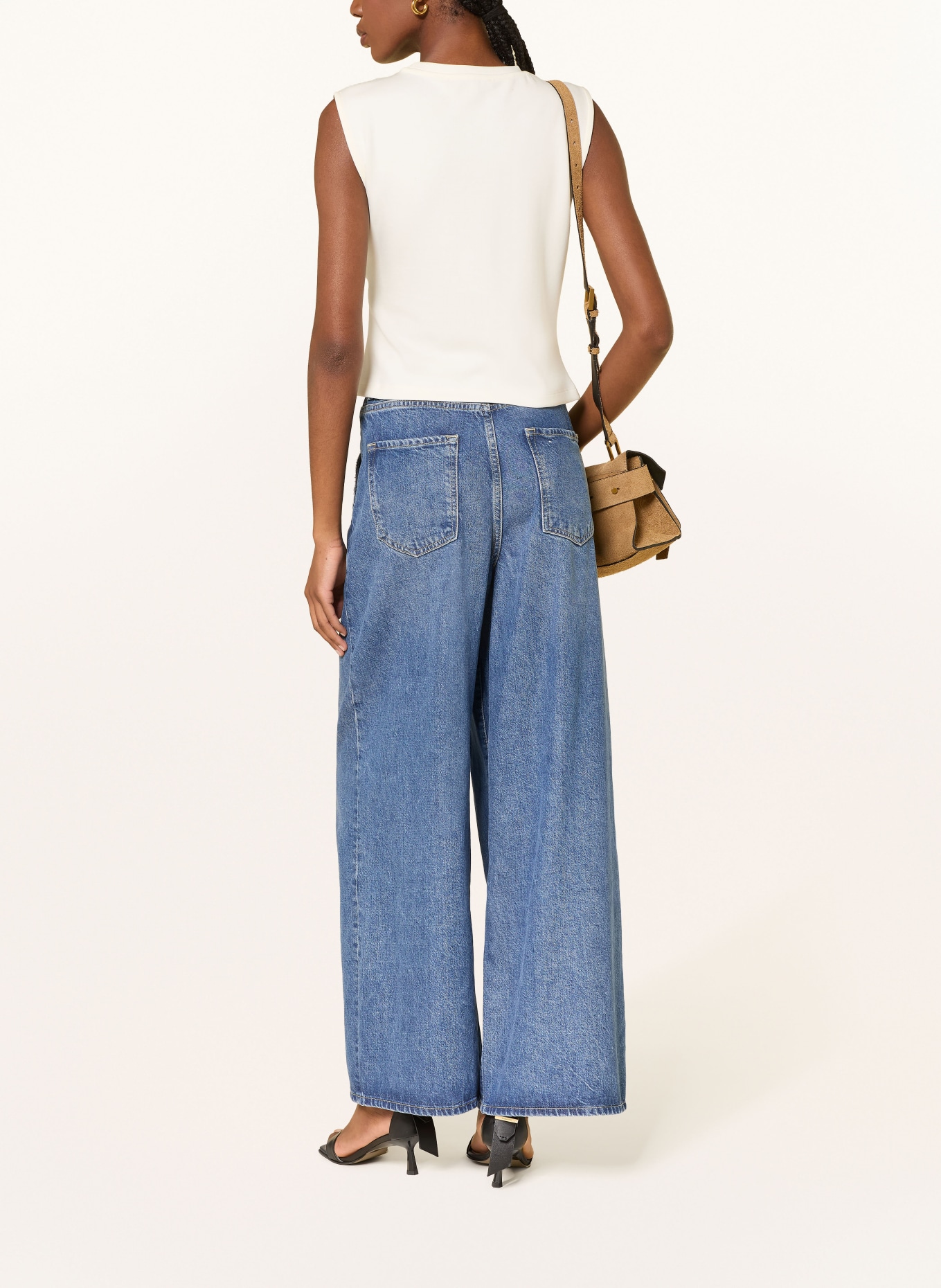 ALLSAINTS Wide Leg Jeans HAZE: 2846 Mid Indigo