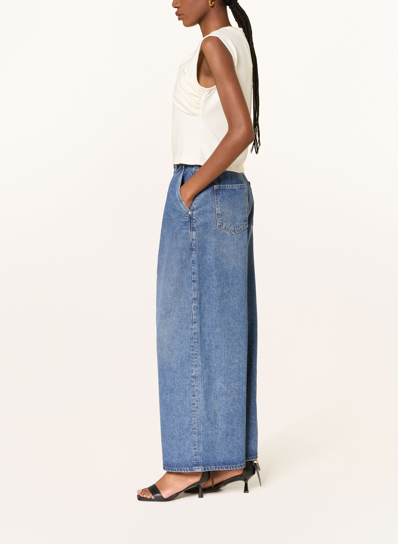ALLSAINTS Wide Leg Jeans HAZE: 2846 Mid Indigo