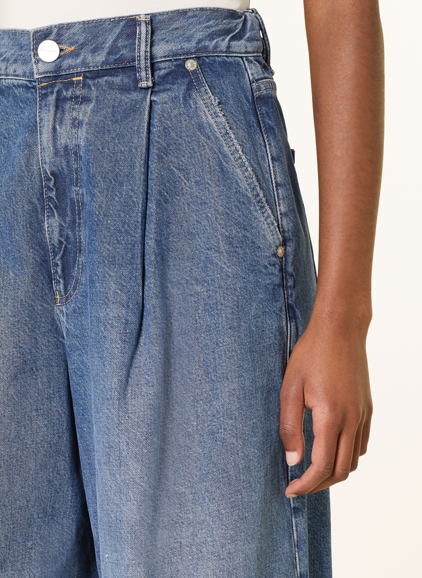 ALLSAINTS Wide Leg Jeans HAZE: 2846 Mid Indigo