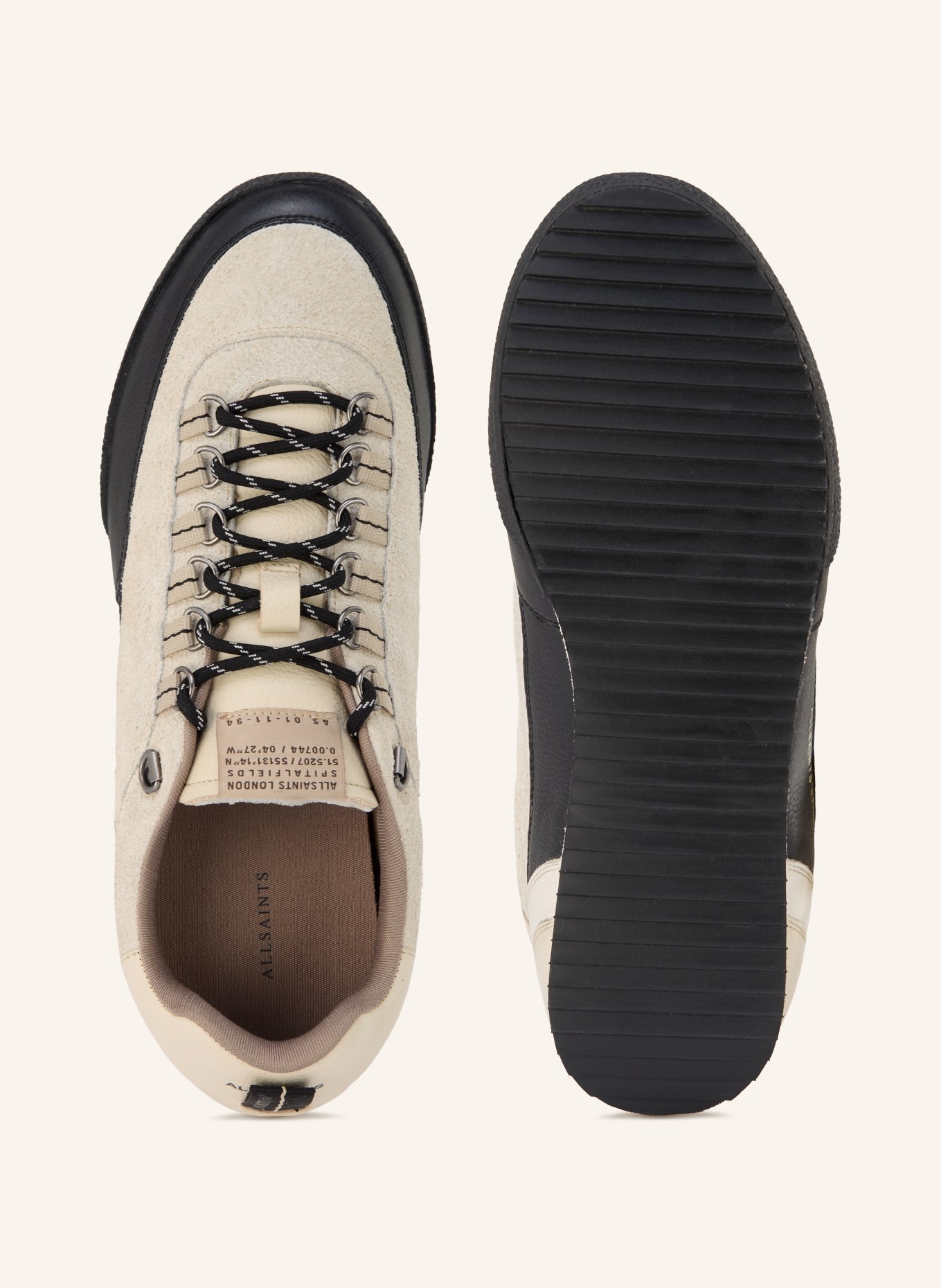 ALLSAINTS HARRI Sneakers: BEIGE