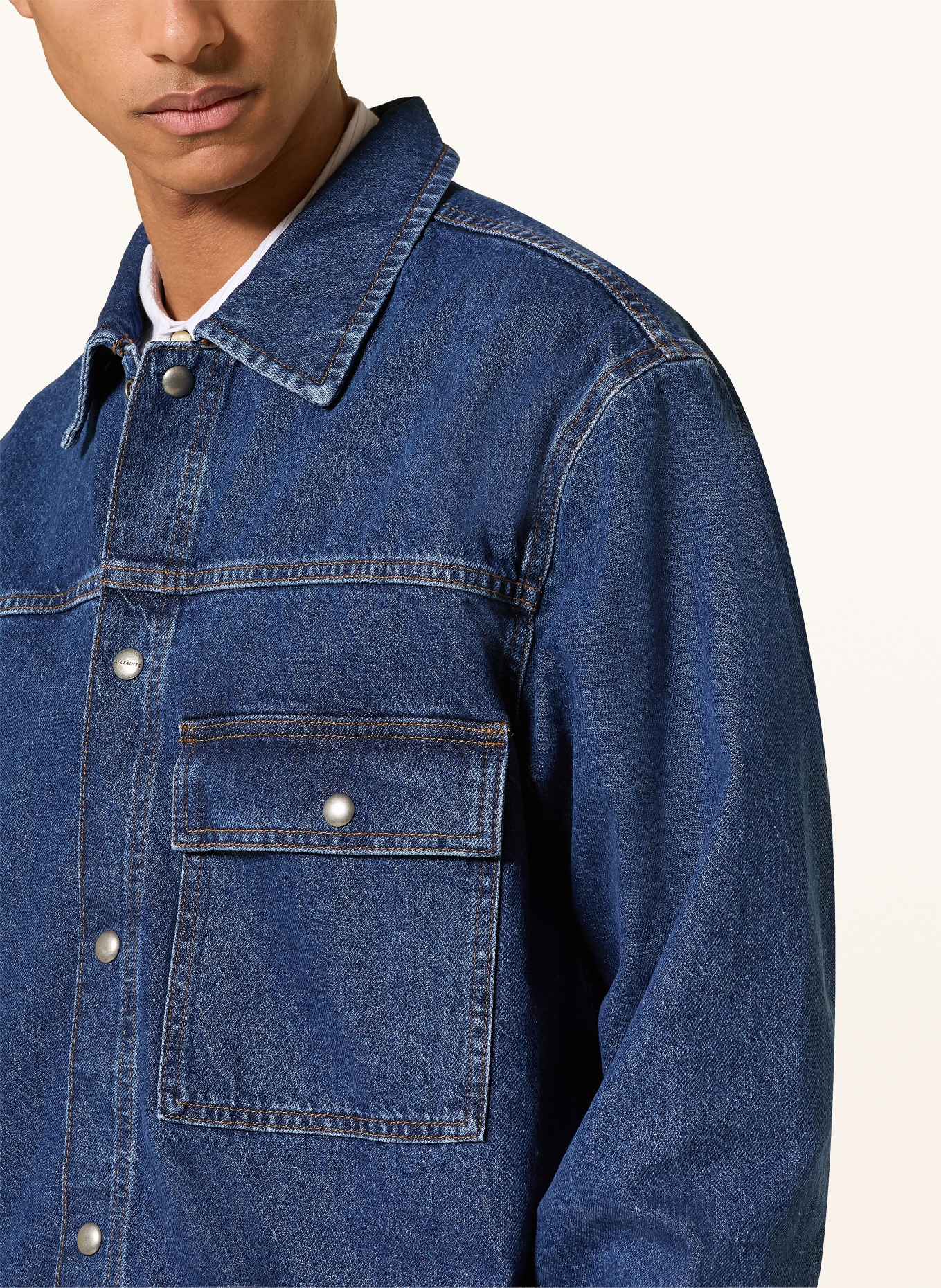 ALLSAINTS CAST Denim Jacket: 723 Dark Indigo