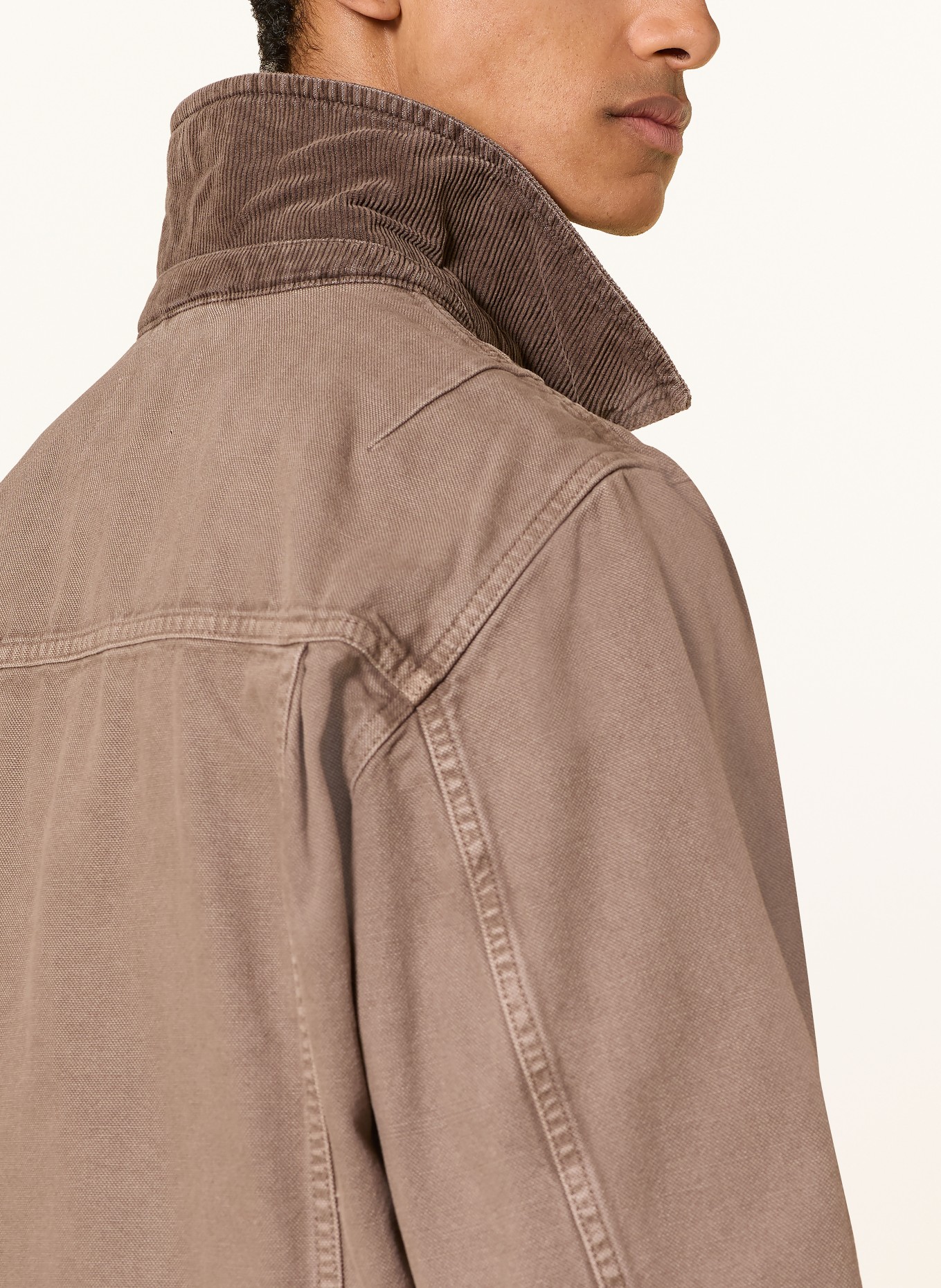 ALLSAINTS Jeansjas KOREY: 9853 MIRE BROWN