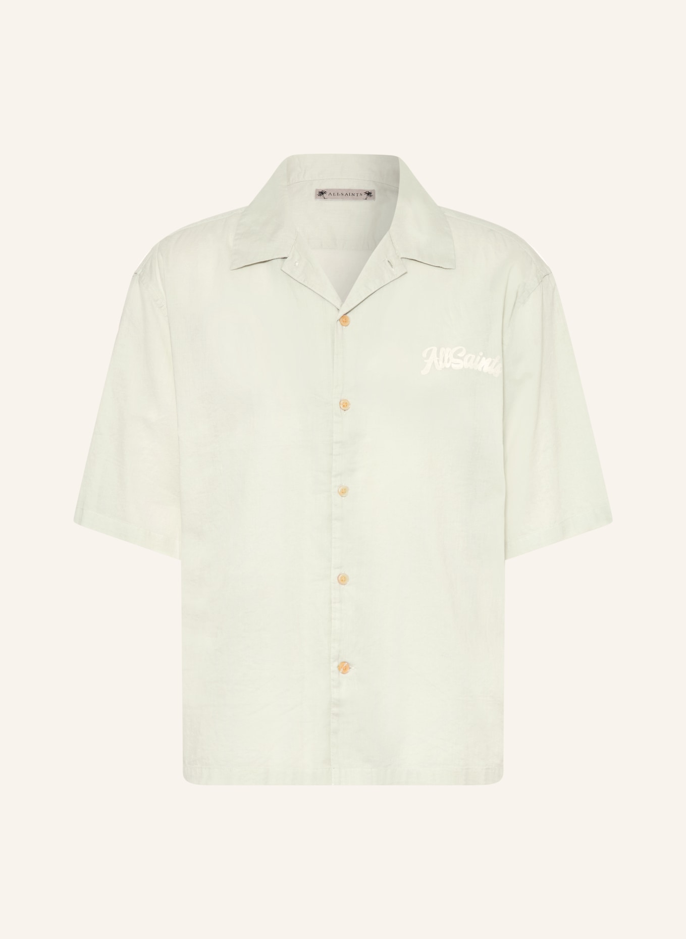 ALLSAINTS Resorthemd ODYSSEY Oversized Fit: LICHTGROEN