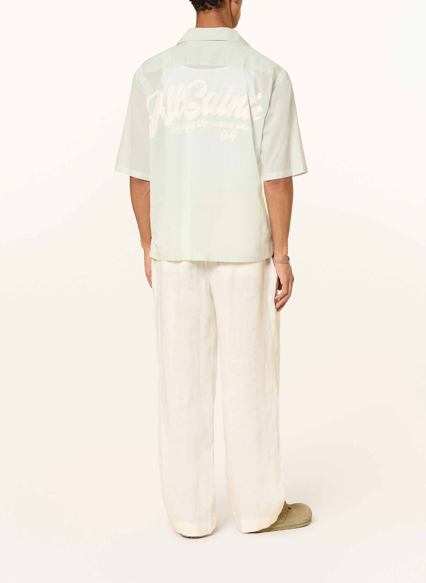 ALLSAINTS Resorthemd ODYSSEY Oversized Fit: LICHTGROEN