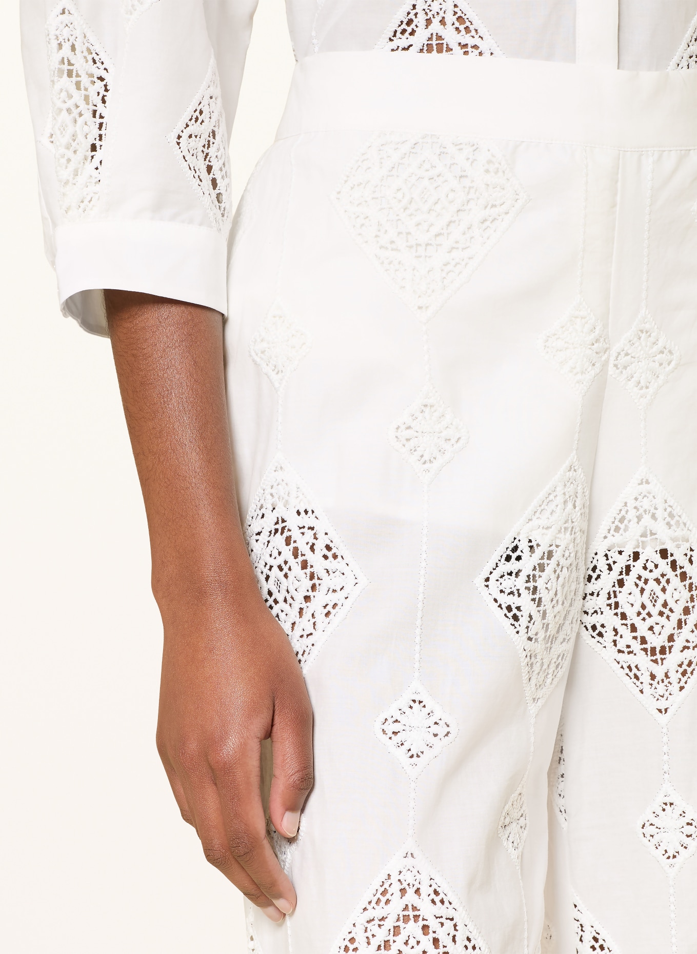 ba&sh Marlenehose MIKE: ECRU