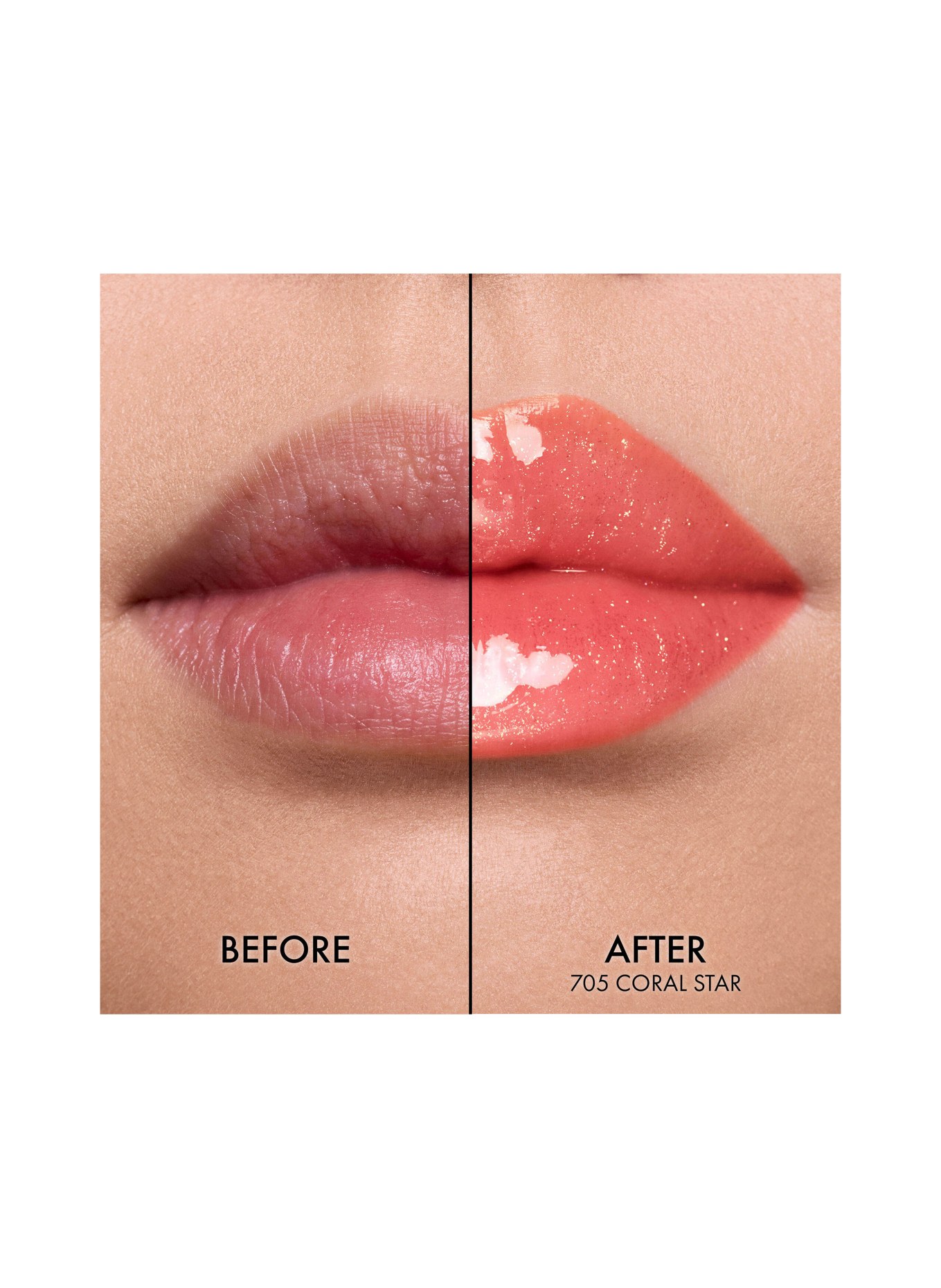 DIOR DIOR ADDICT GLASS LIPSTICK: 705 CORAL STAR
