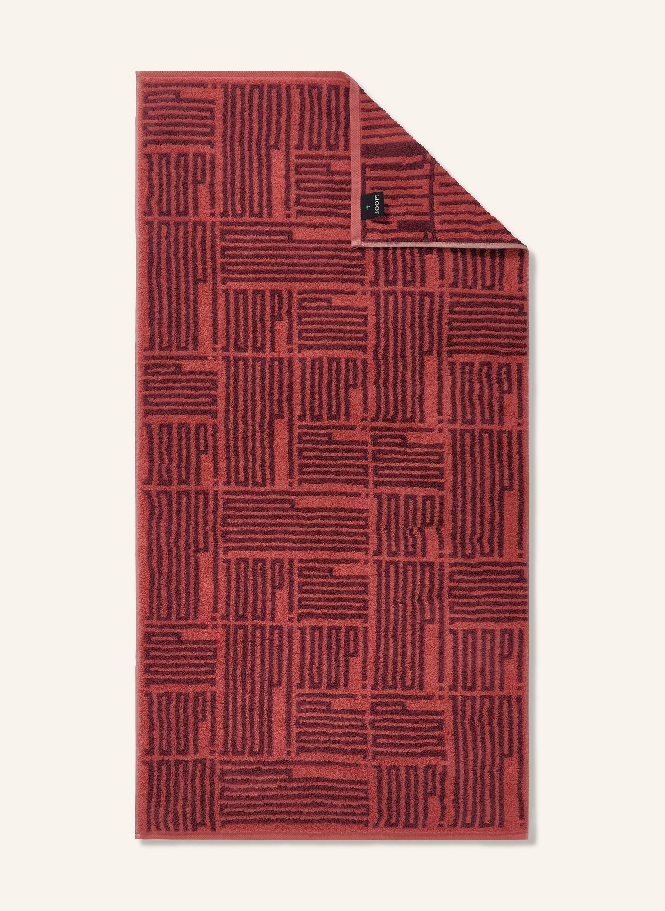 JOOP! Shower towel: LIGHT RED / DARK RED