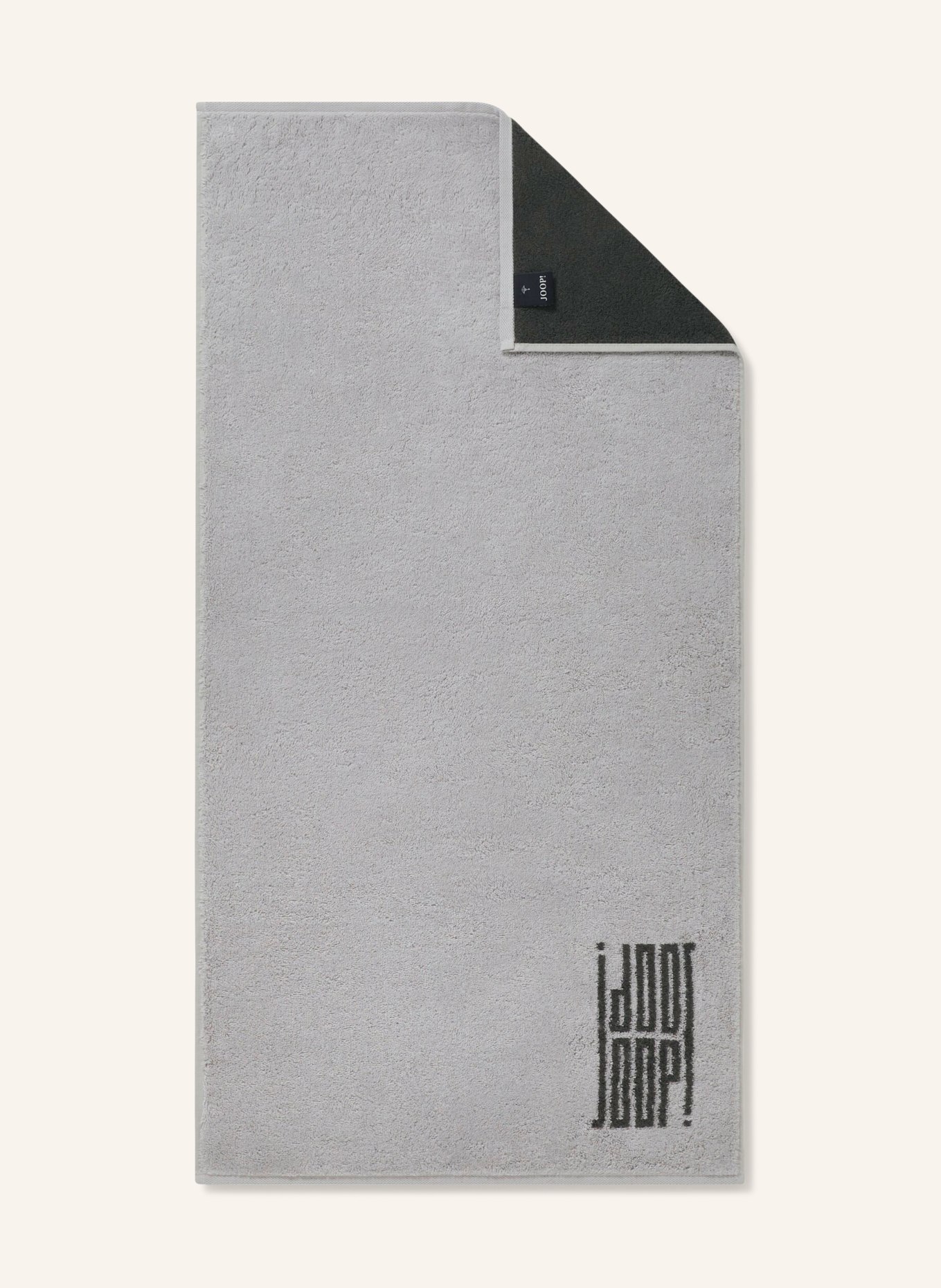 JOOP! Towel: LIGHT GRAY / DARK GRAY