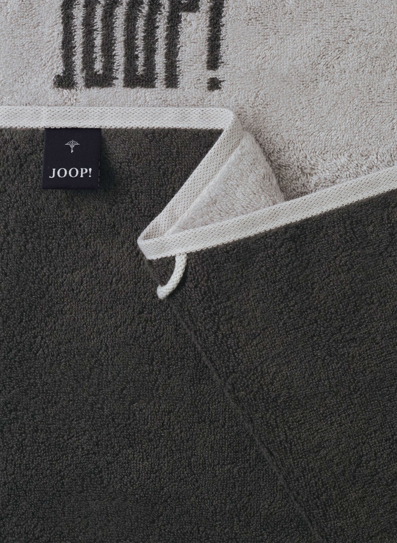 JOOP! Towel: LIGHT GRAY / DARK GRAY