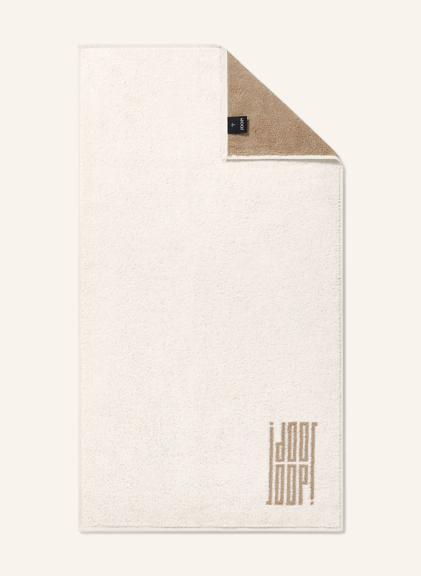 JOOP! Shower towel: CREAM / CAMEL