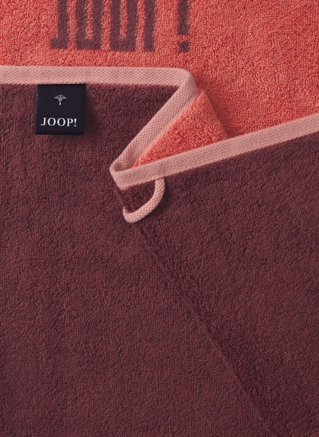 JOOP! Shower towel: RED / DARK RED