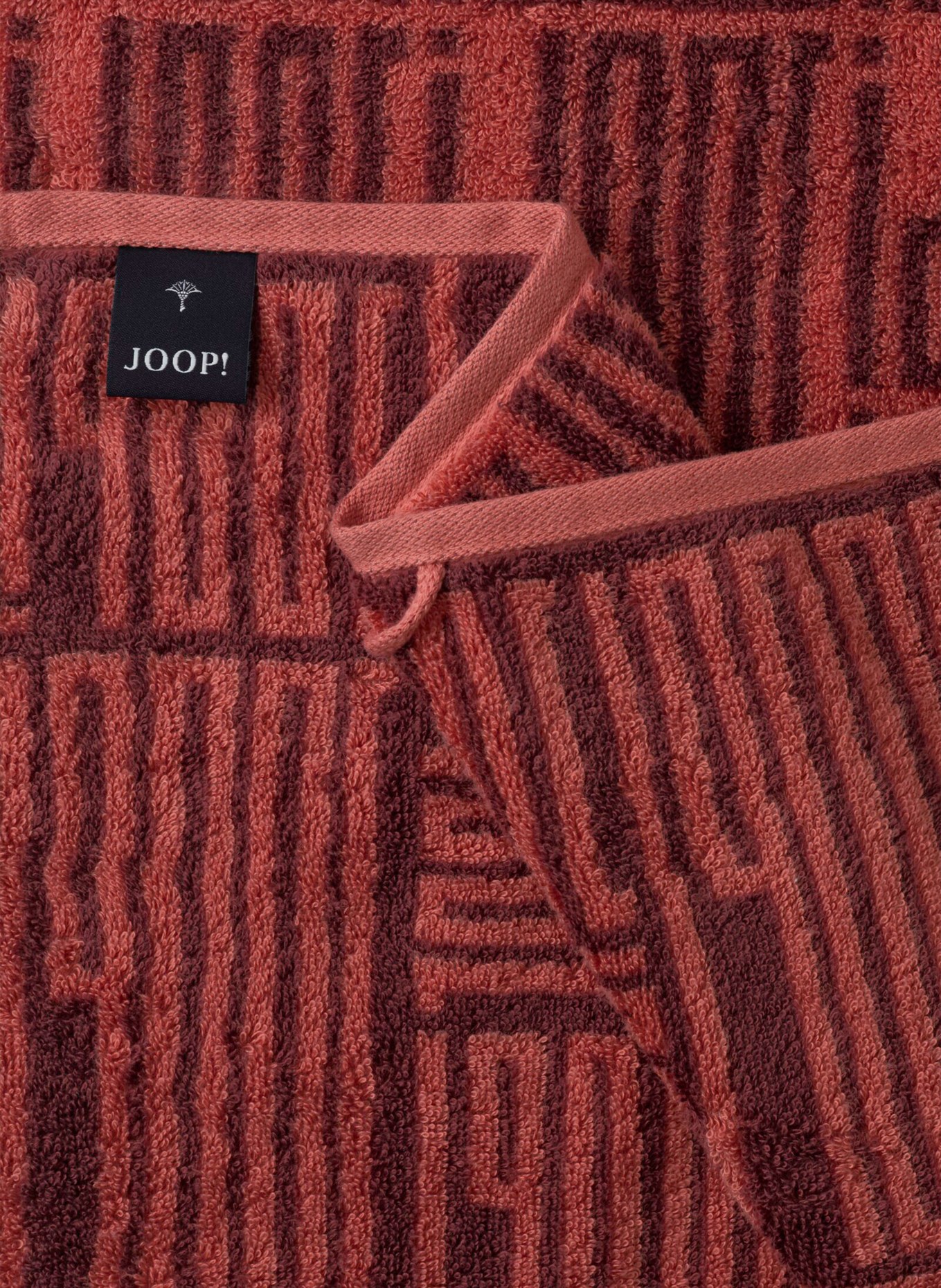 JOOP! Towel: LIGHT RED / DARK RED