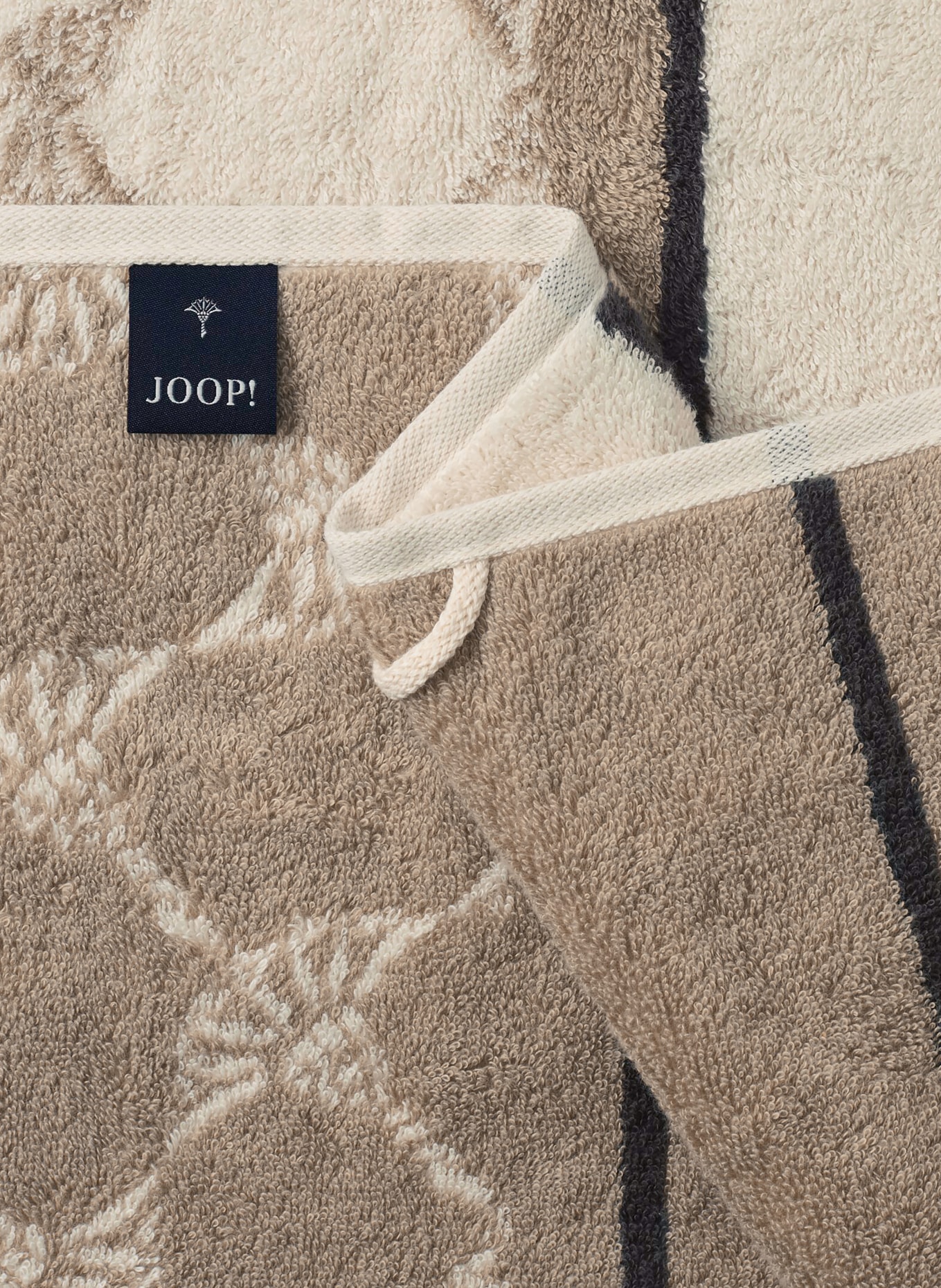 JOOP! Towel: CREAM / TAUPE / BLACK