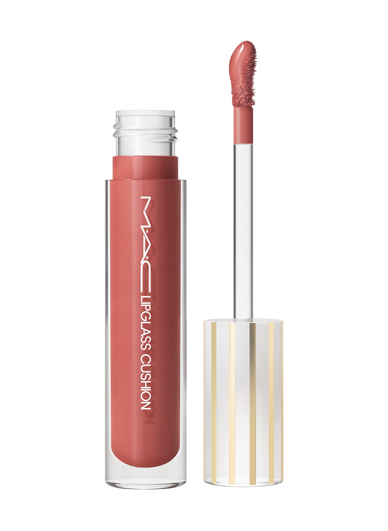 M.A.C LIPGLASS CUSHION HIGH-PIGMENT LIP OIL: MAUVEMENT