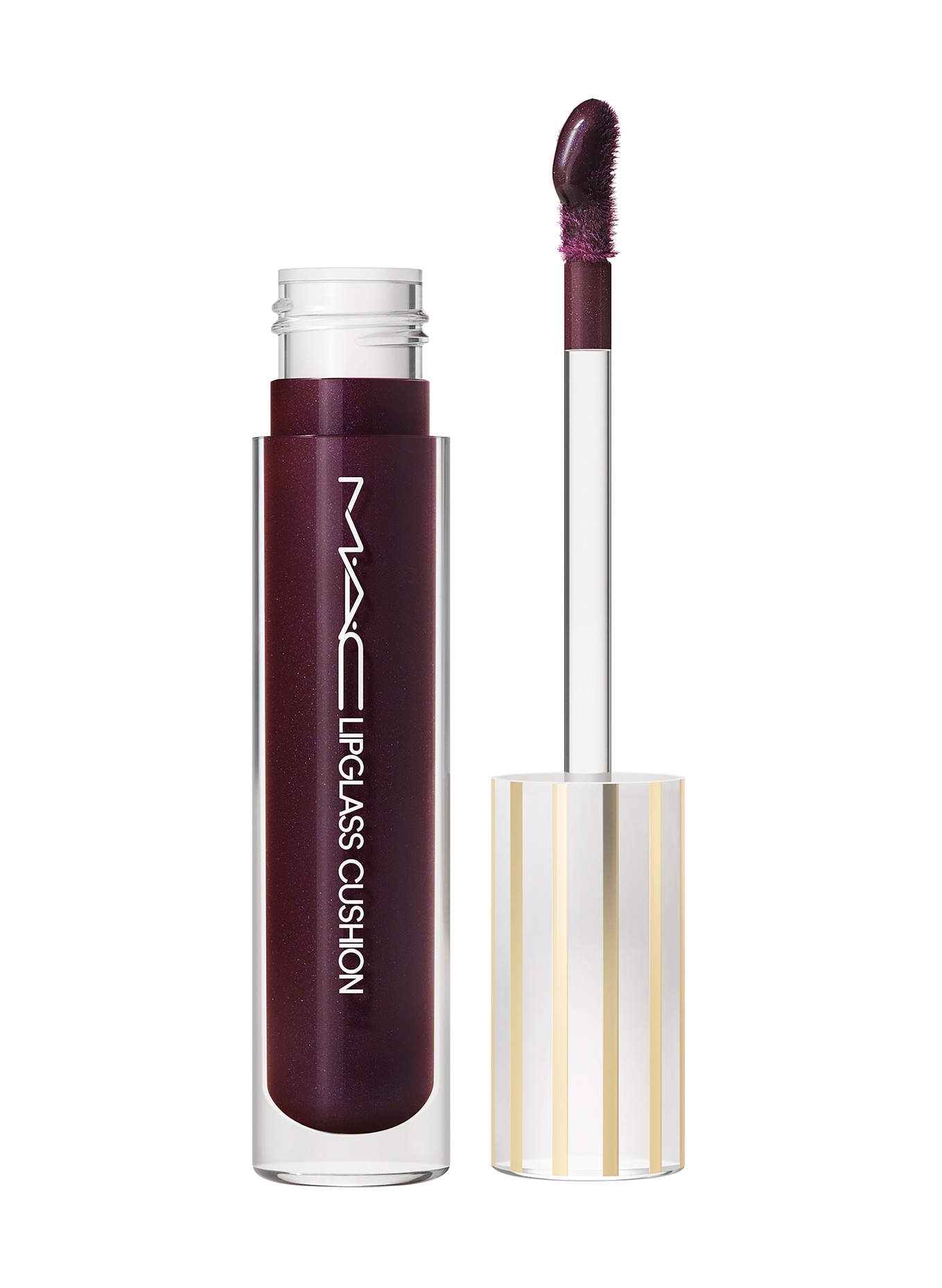 M.A.C LIPGLASS CUSHION HIGH-PIGMENT LIP OIL: GRAPESICLE