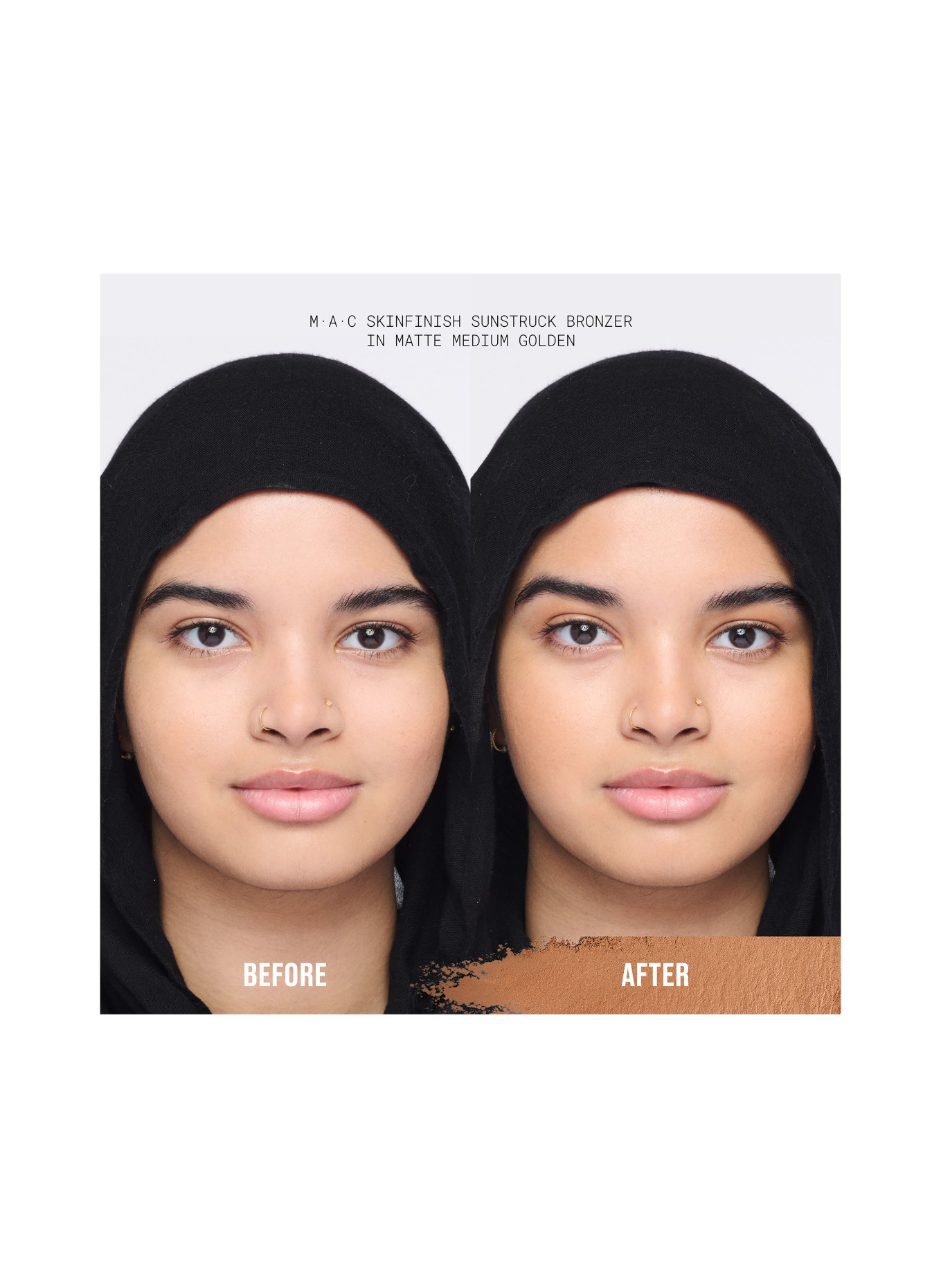 M.A.C SKINFINISH SUNSTRUCK MATTE BRONZER: MATTE MEDIUM GOLDEN