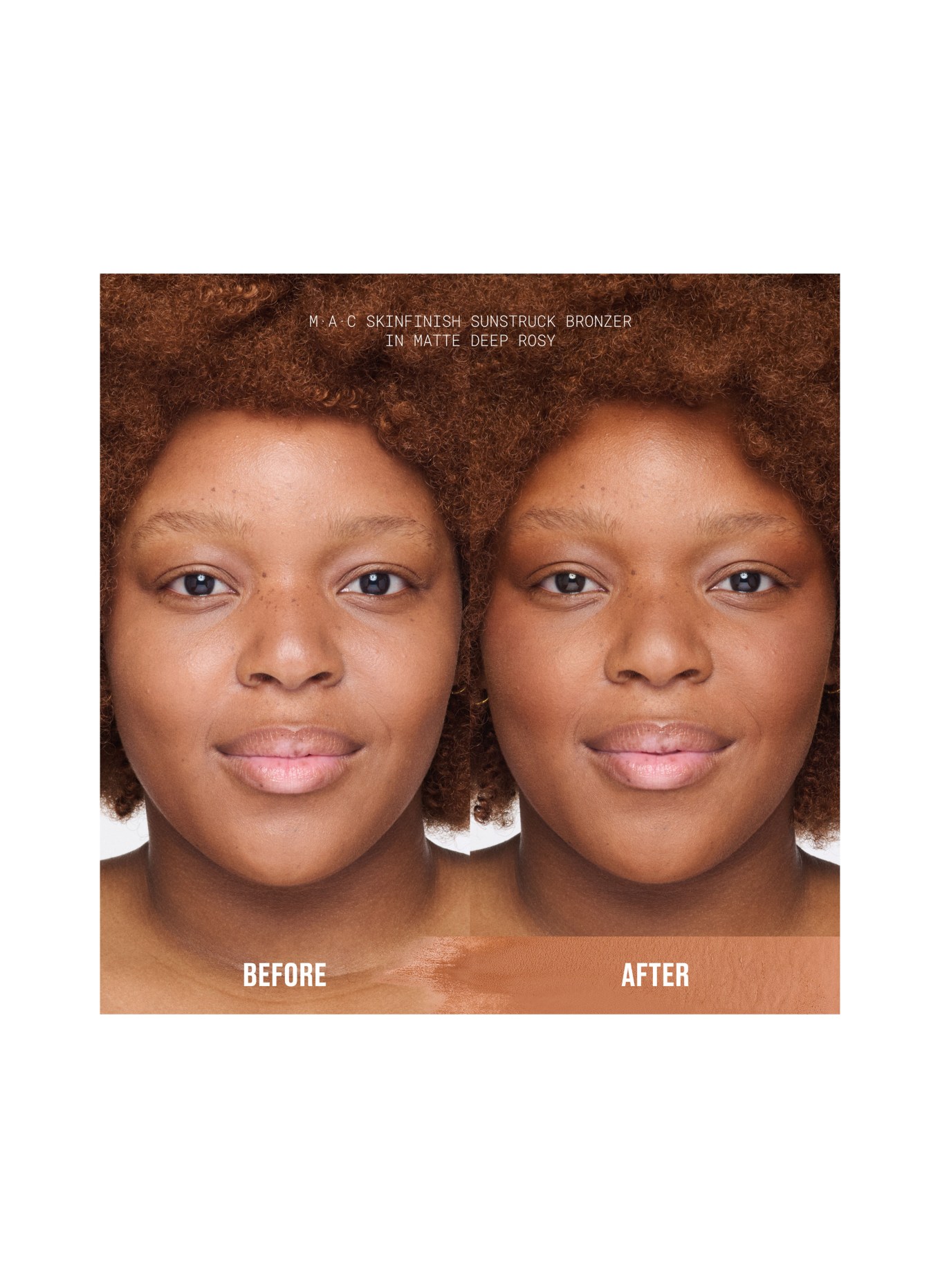 M.A.C SKINFINISH SUNSTRUCK MATTE BRONZER: MATTE DEEP ROSY