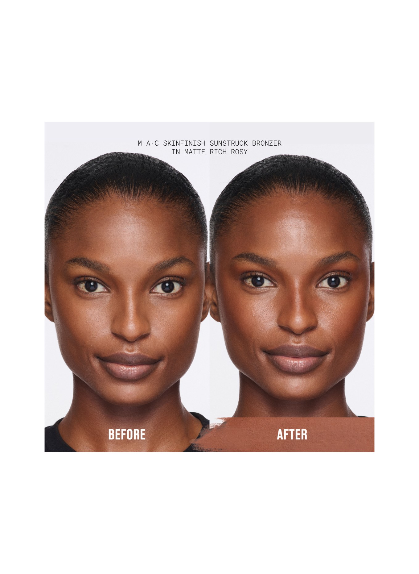 M.A.C SKINFINISH SUNSTRUCK MATTE BRONZER: MATTE RICH ROSY