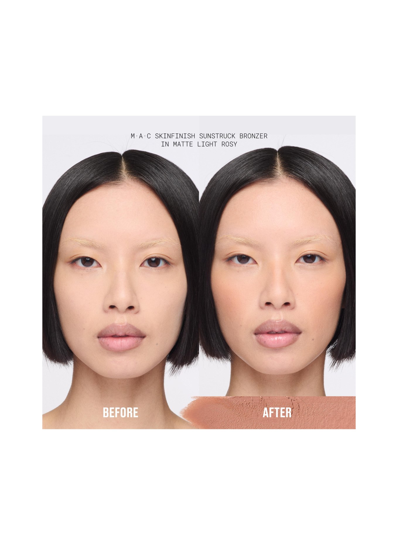 M.A.C SKINFINISH SUNSTRUCK MATTE BRONZER: MATTE LIGHT ROSY