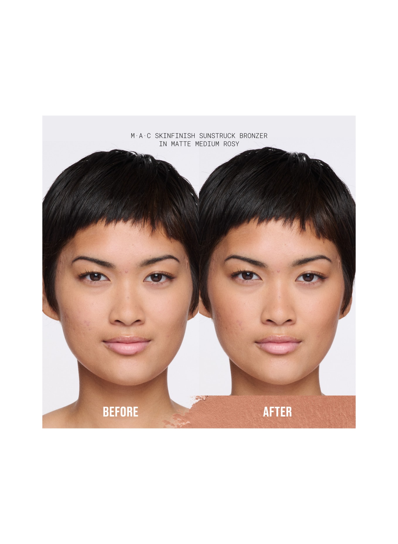M.A.C SKINFINISH SUNSTRUCK MATTE BRONZER: MAT MEDIUM ROZE
