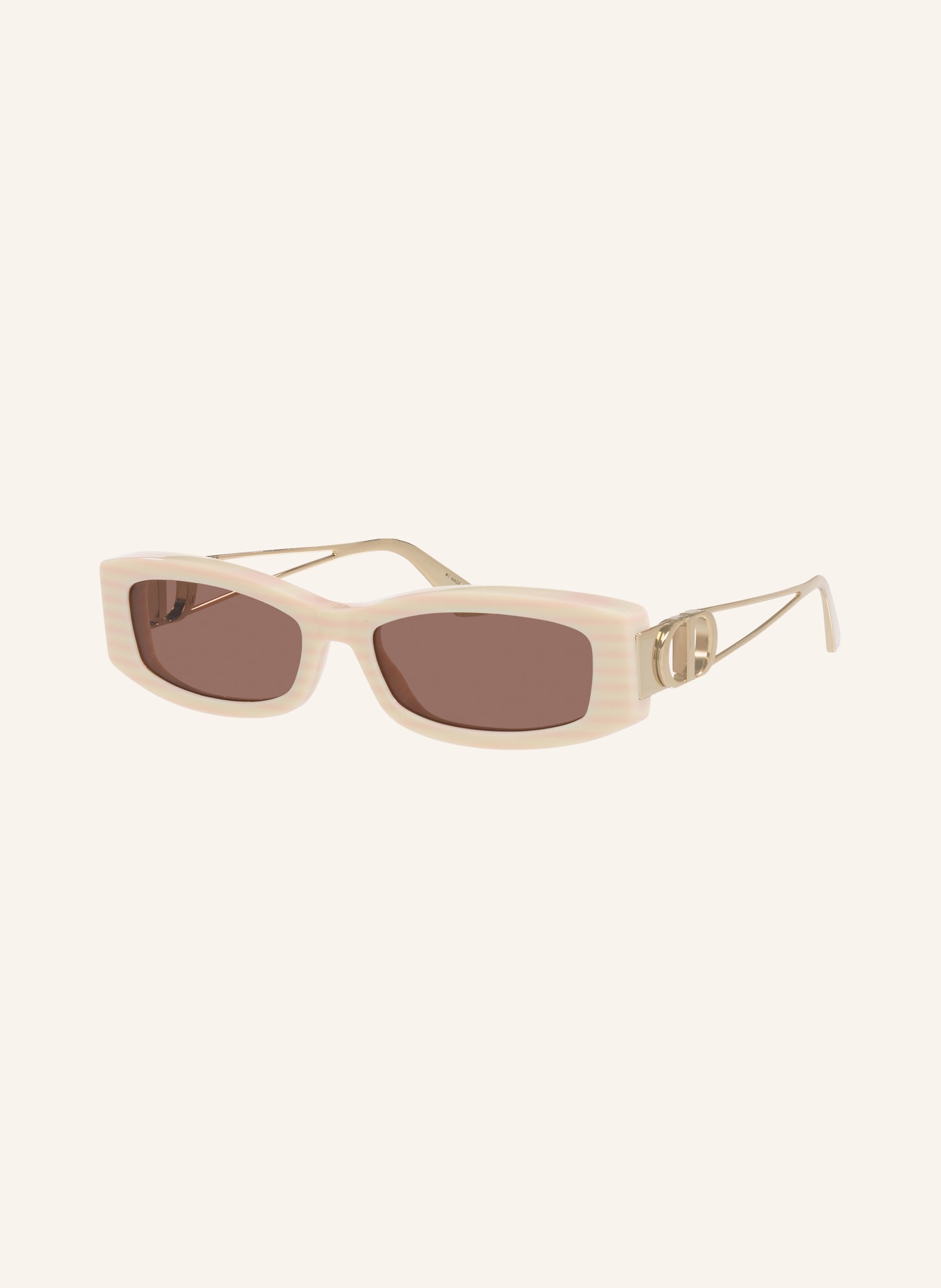 DIOR Sonnenbrille CD002214: CREME/ HELLROSA/ BRAUN