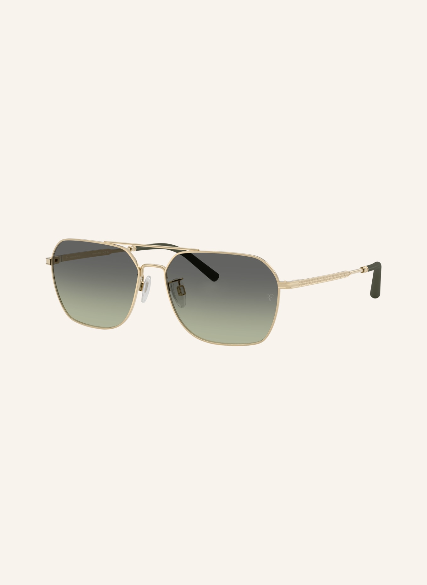OLIVER PEOPLES Sunglasses OV1377S: GOLD/GREEN GRADIENT
