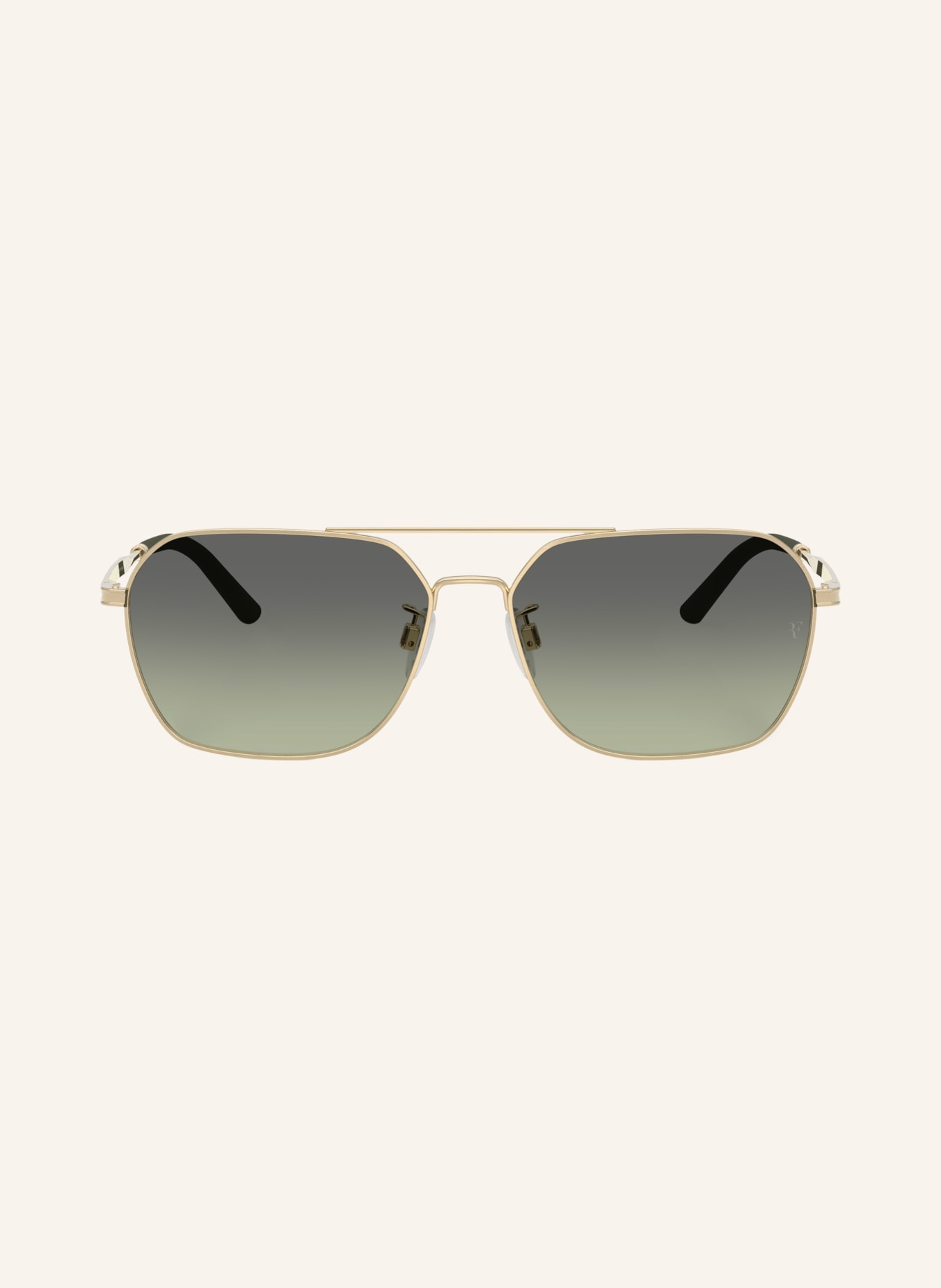 OLIVER PEOPLES Sunglasses OV1377S: GOLD/GREEN GRADIENT